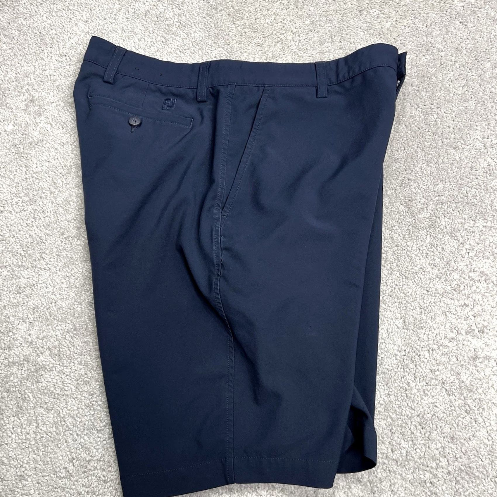 Footjoy FootJoy Golf Shorts Men 34x10 Blue FJ Athletic Stretch Performance Flat Front Casual Workwear Shirt/Shorts Size US 34 / EU 50 - 3 Thumbnail