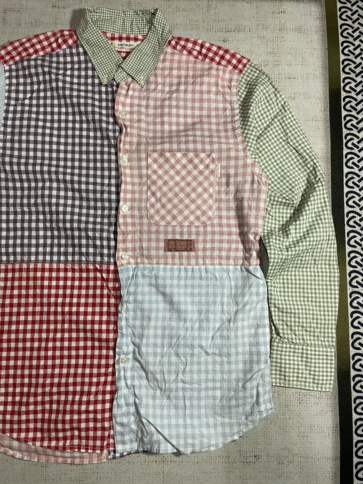 Japanese Brand × Karl Helmut KARL HELMUT COLORFUL LONG SLEEVE SHIRT Size US L / EU 52-54 / 3 - 3 Thumbnail
