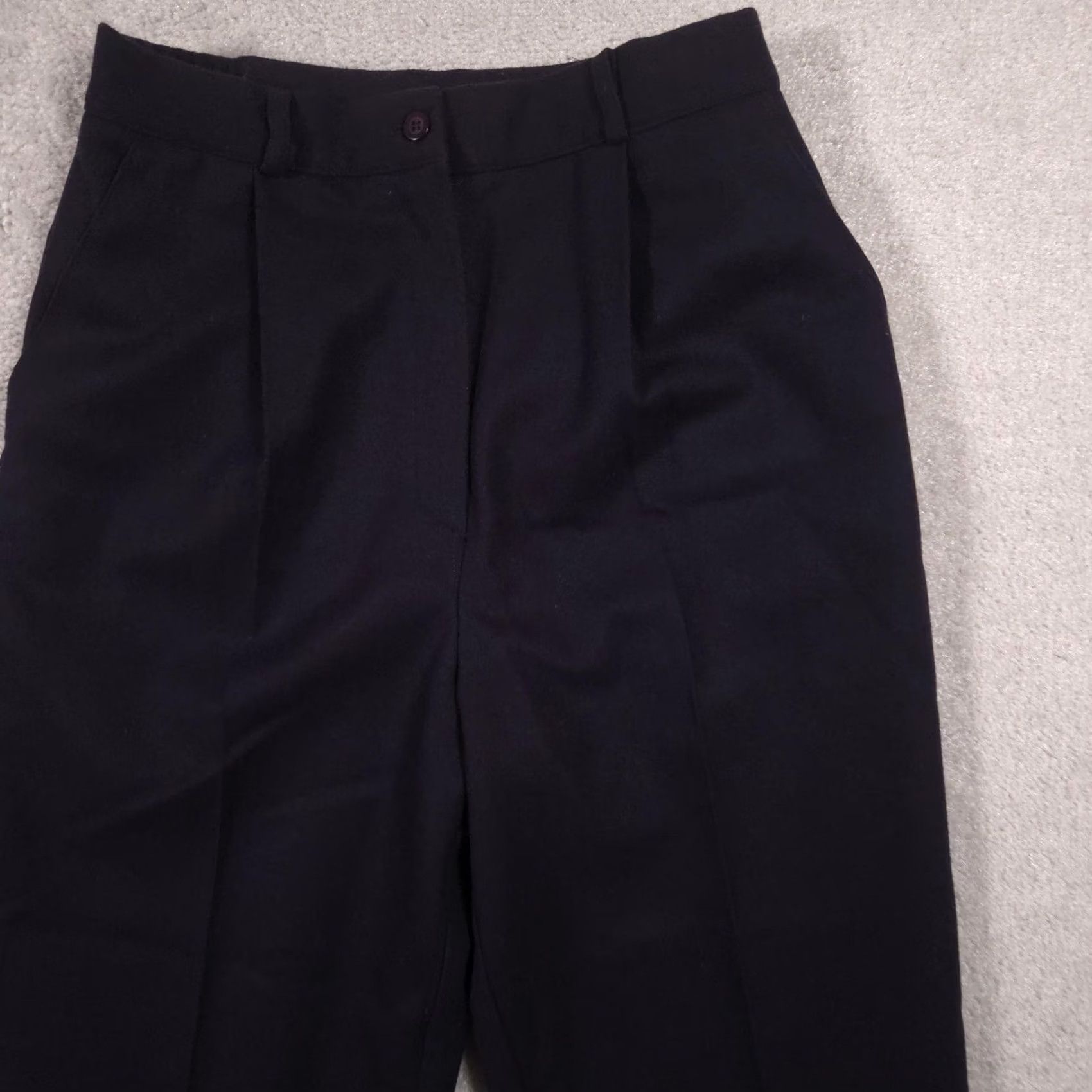 Vintage VINTAGE Mark Alan Dress Pants Womens 10 Navy Blue Wool Pleated Lined USA 90s Size 32" / US 10 / IT 46 - 4 Thumbnail