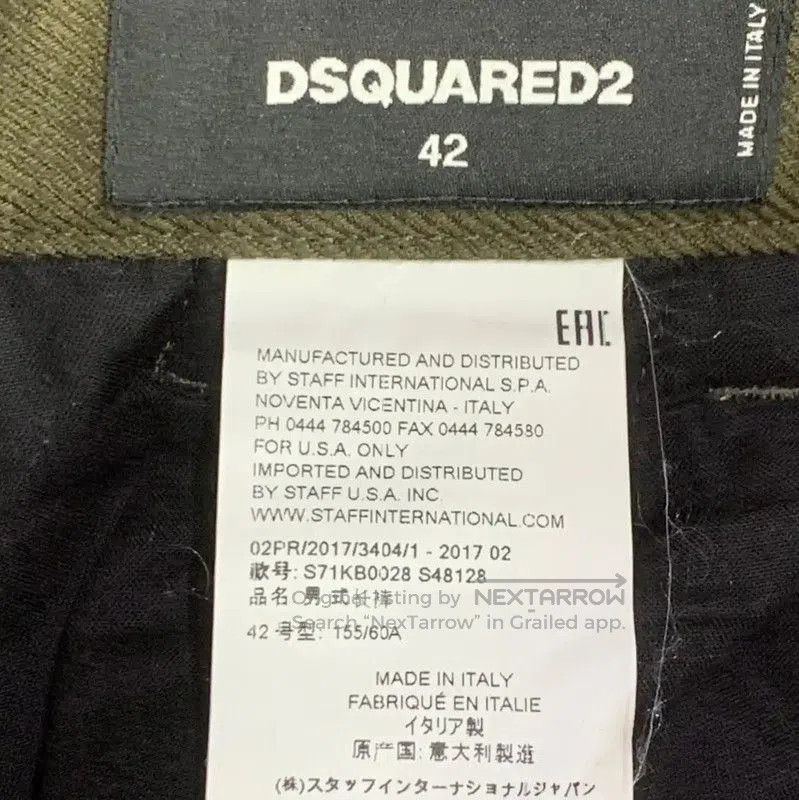 Dsquared2 DSQUARED2 Men's Green Casual Pants . Size US 44 / EU 60 - 4 Thumbnail
