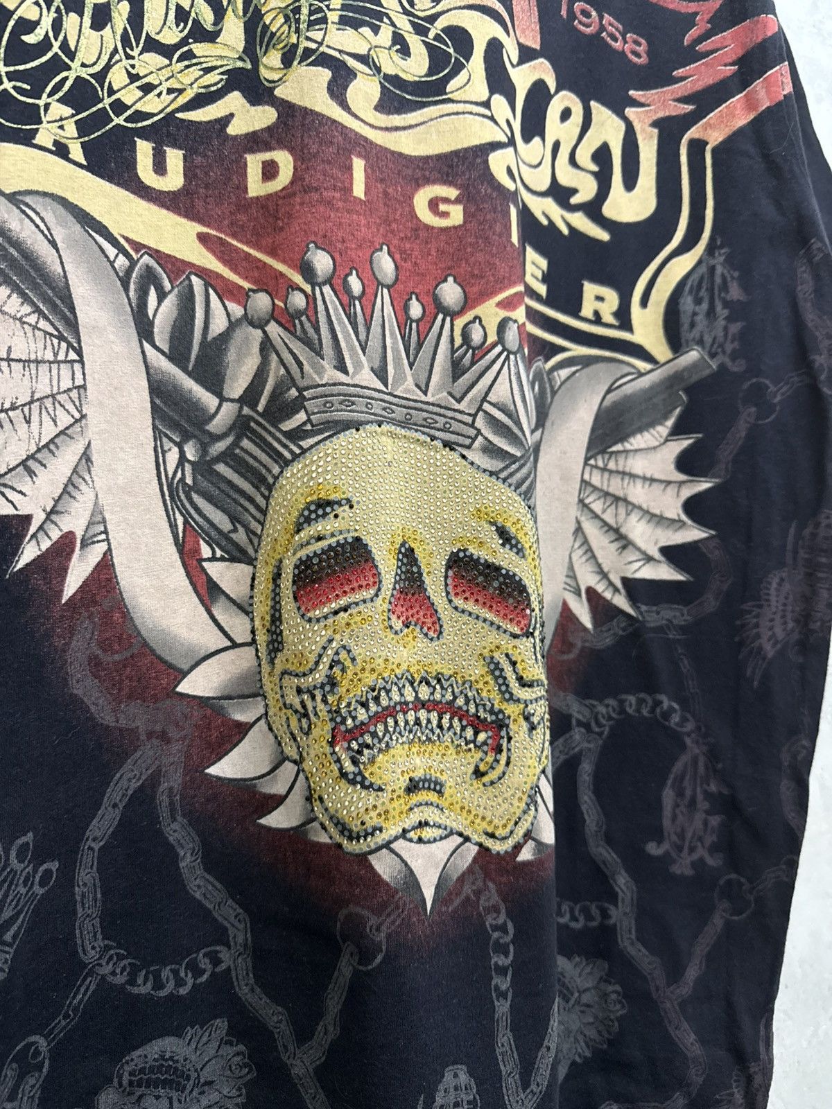 Christian Audigier Archive Diamond Skull Christian Audigier Los Angeles Size US XL / EU 56 / 4 - 3 Thumbnail