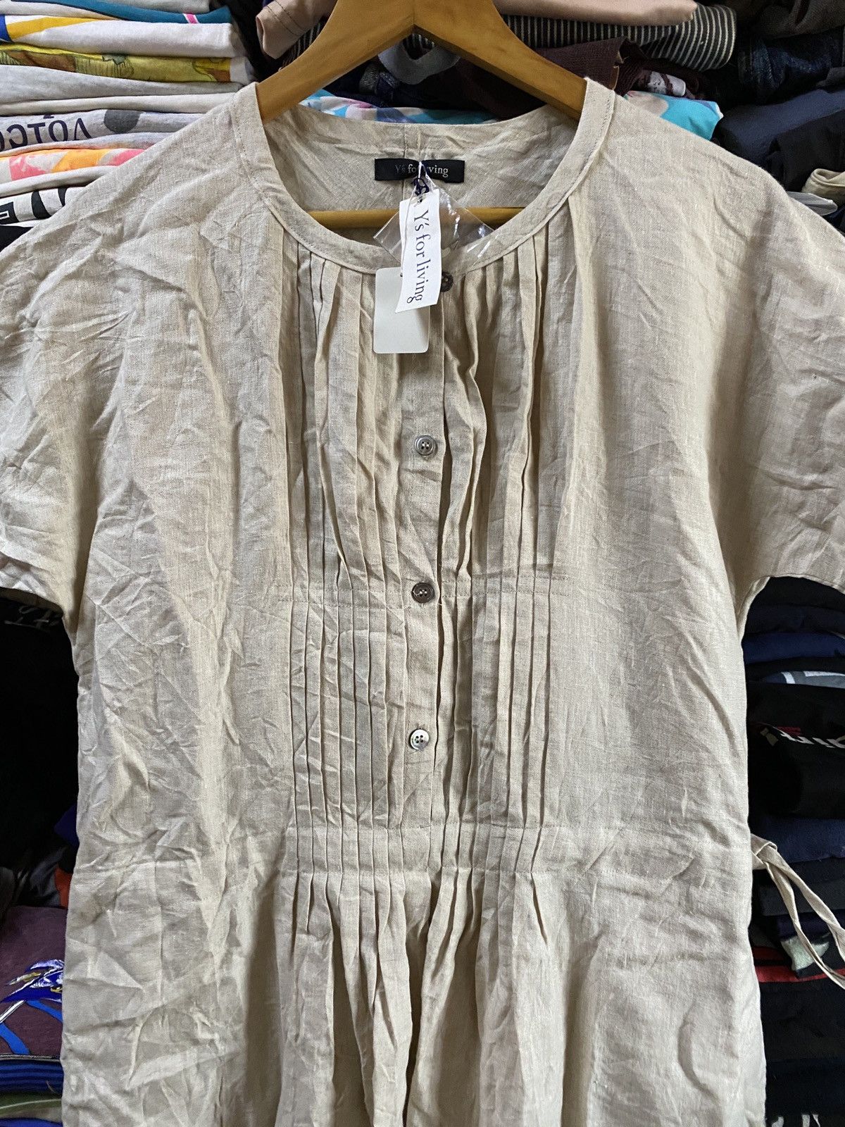 Japanese Brand Archive Y's for Living Japanese Brand Dress oldcotton design Size ONE SIZE - 6 Thumbnail