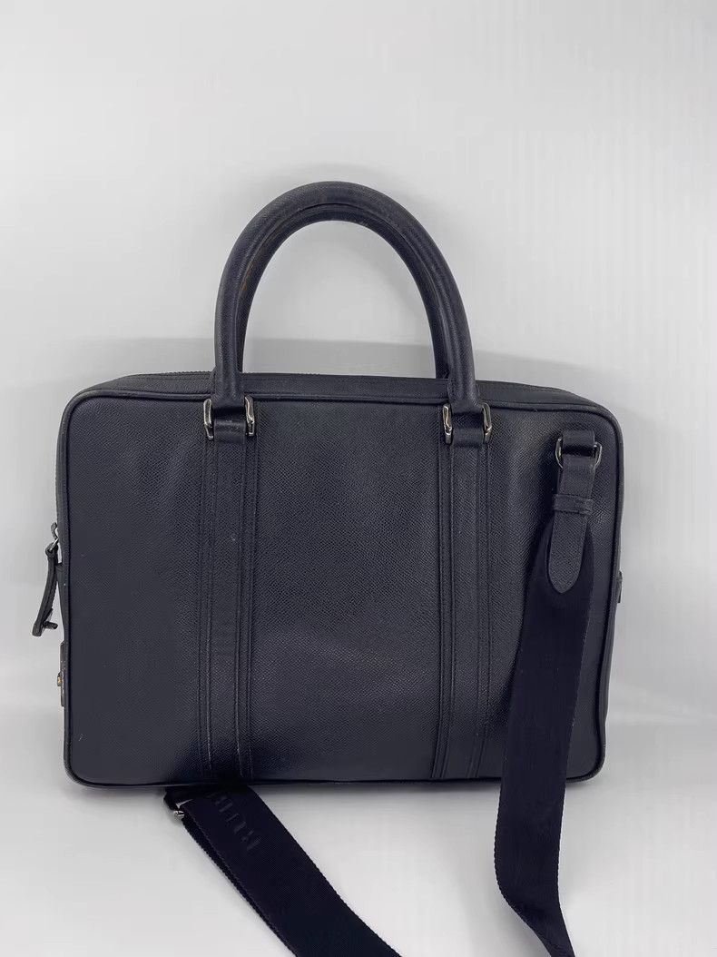 Burberry Burberry Leather Briefcase with Shoulder Strap-yf Size ONE SIZE - 2 Thumbnail