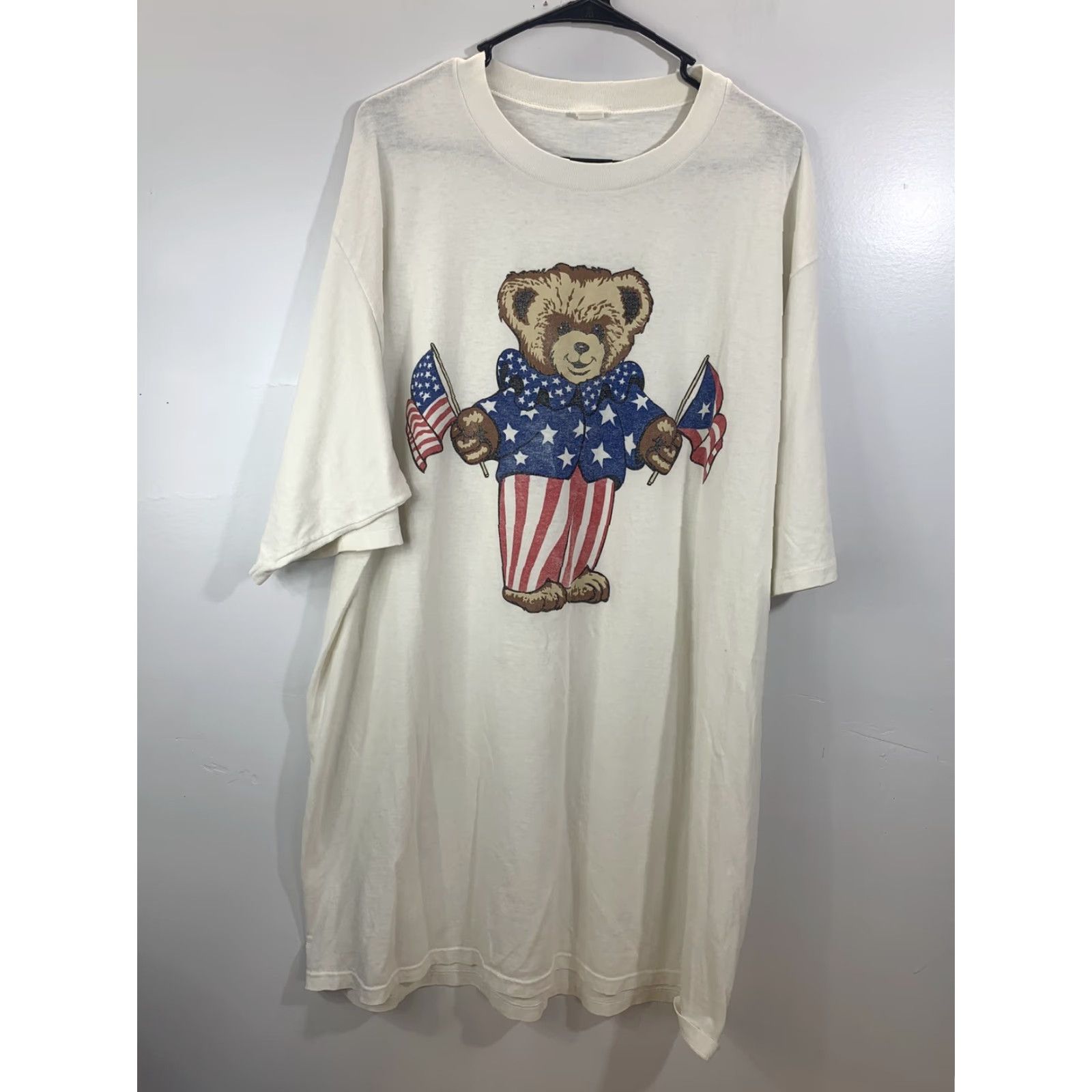 Vintage VINTAGE Big And Tall White Shirt 3XL Adult Men Short Sleeve T-Shirt American Puerto Rican Pride Size US XXL / EU 58 / 5 - 3 Thumbnail