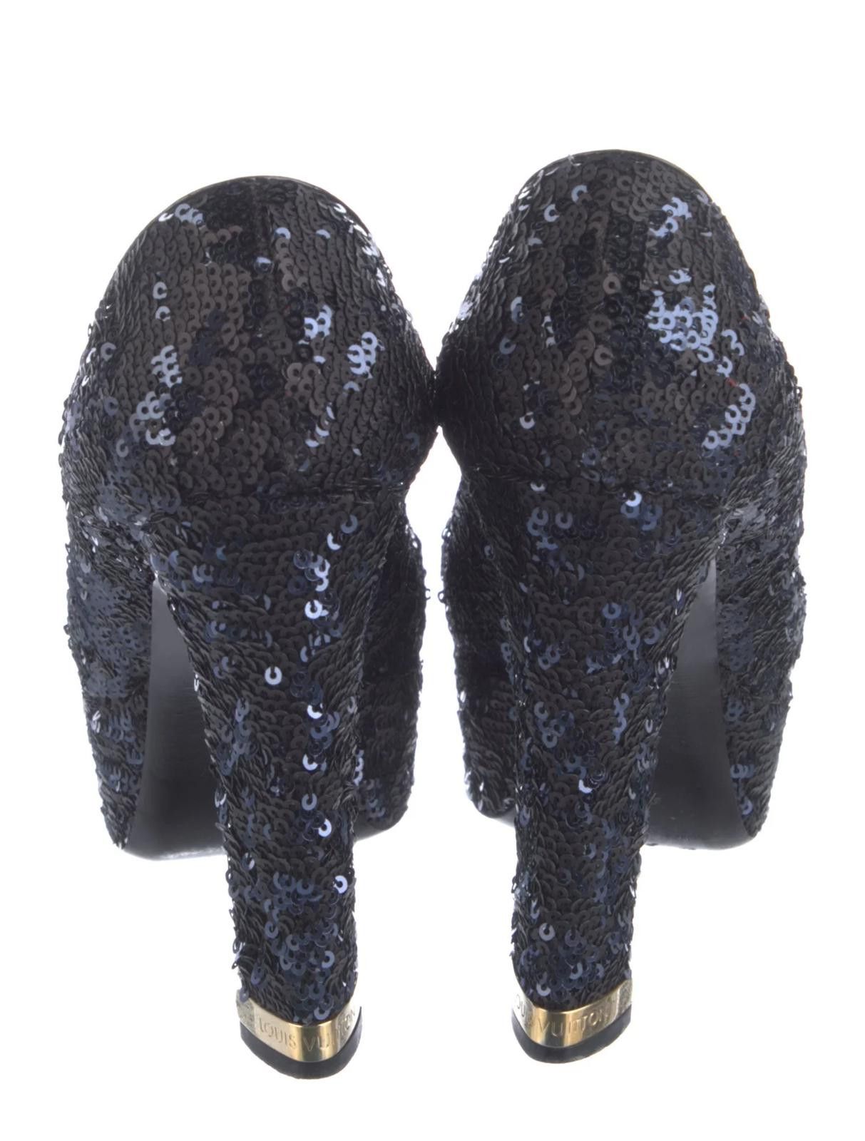 Louis Vuitton Louis Vuitton Sequins Glitter Accents Pumps US6 EU37 Size US 6 / IT 36 - 4 Thumbnail