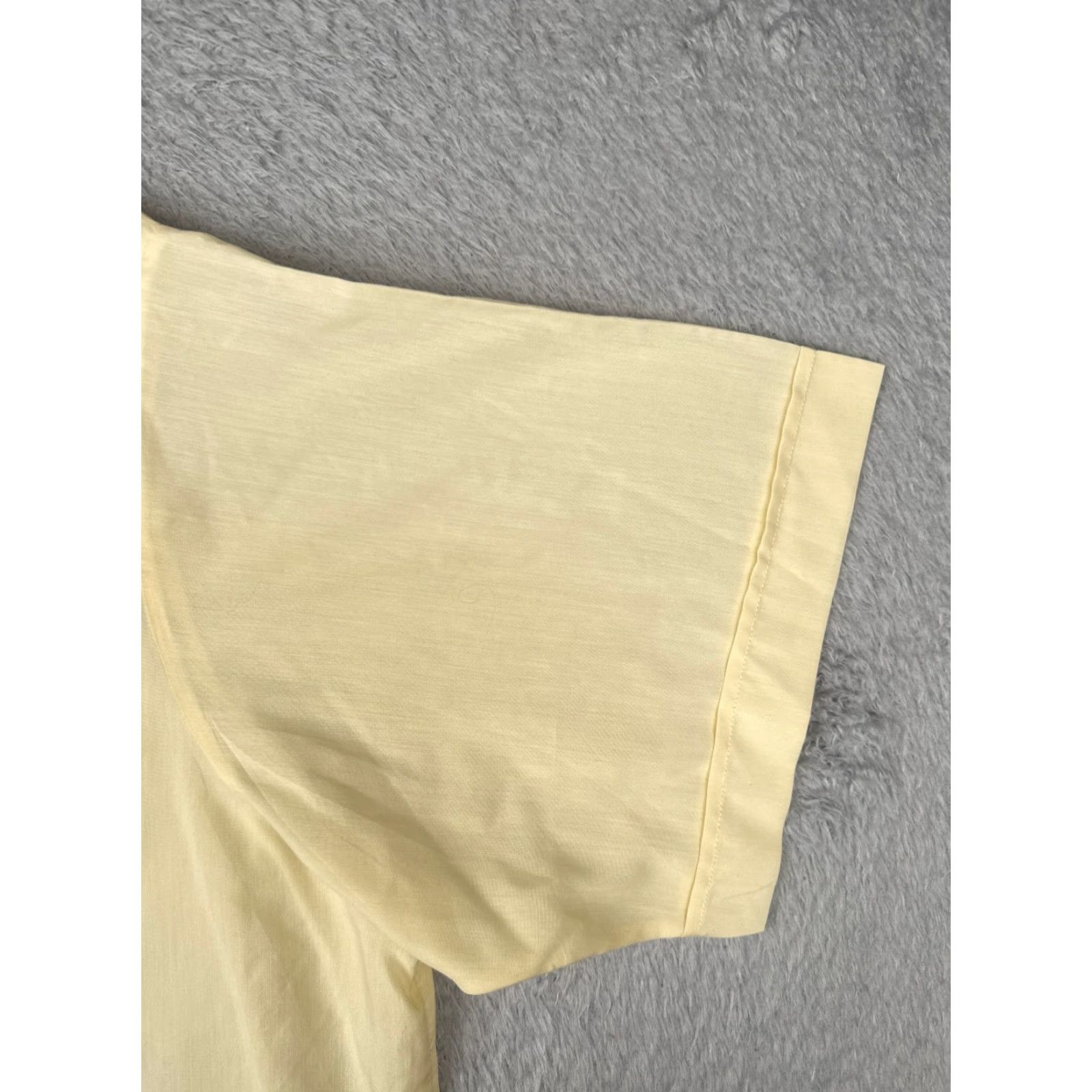 Vintage Guayaberas Yucatecas Shirt Adult 4XL XXXXL Yellow Polyester Blend 4 Pocket Size US XXL / EU 58 / 5 - 2 Thumbnail