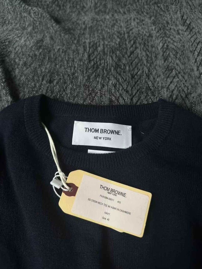 Thom Browne Thom Browne Cashmere short sleeve sweater Size S / US 4 / IT 40 - 3 Thumbnail