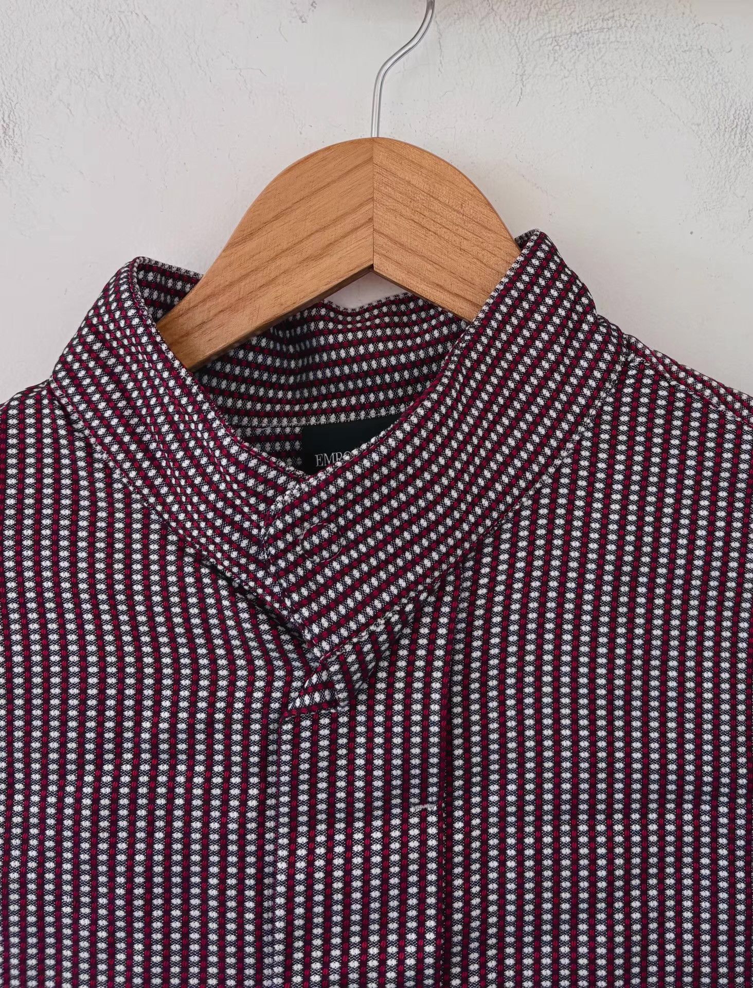 Emporio Armani Emporio Armani Men's Woven Stand Collar Shirt Ｑ21 Size US M / EU 48-50 / 2 - 3 Thumbnail