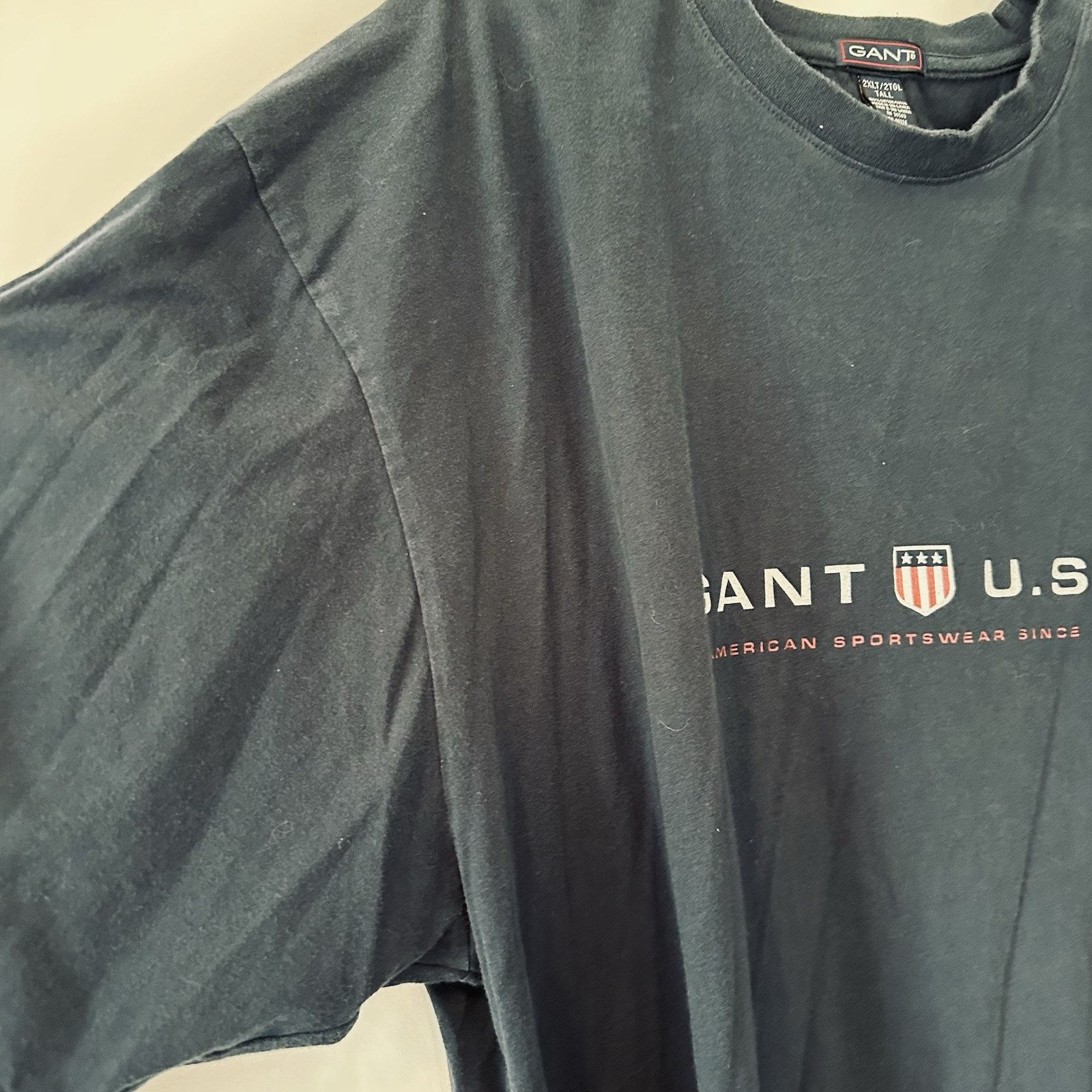 Gant Gant U.S.A. Graphic T-Shirt 2XLT Tall, Blue 100%Cotton Size US XXL / EU 58 / 5 - 5 Thumbnail