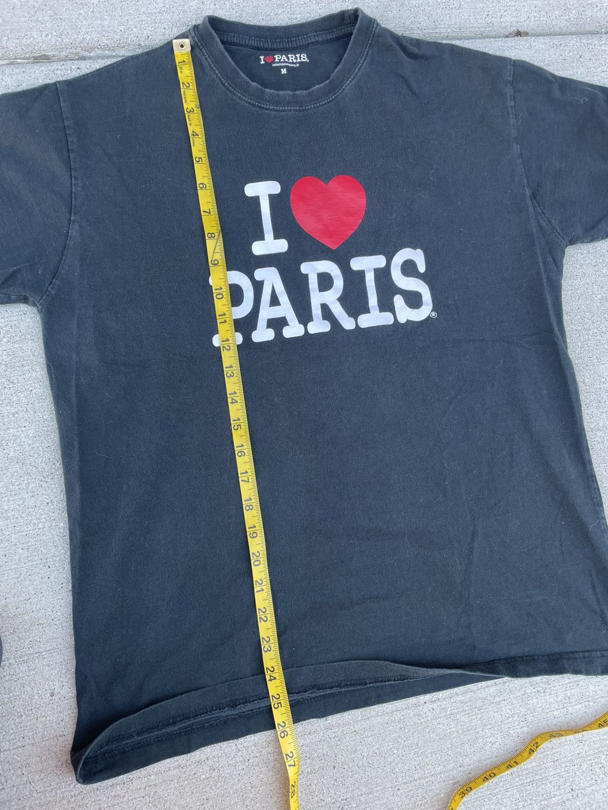 Vintage 90s style Vintage I Heart Paris Tee Size US M / EU 48-50 / 2 - 4 Thumbnail