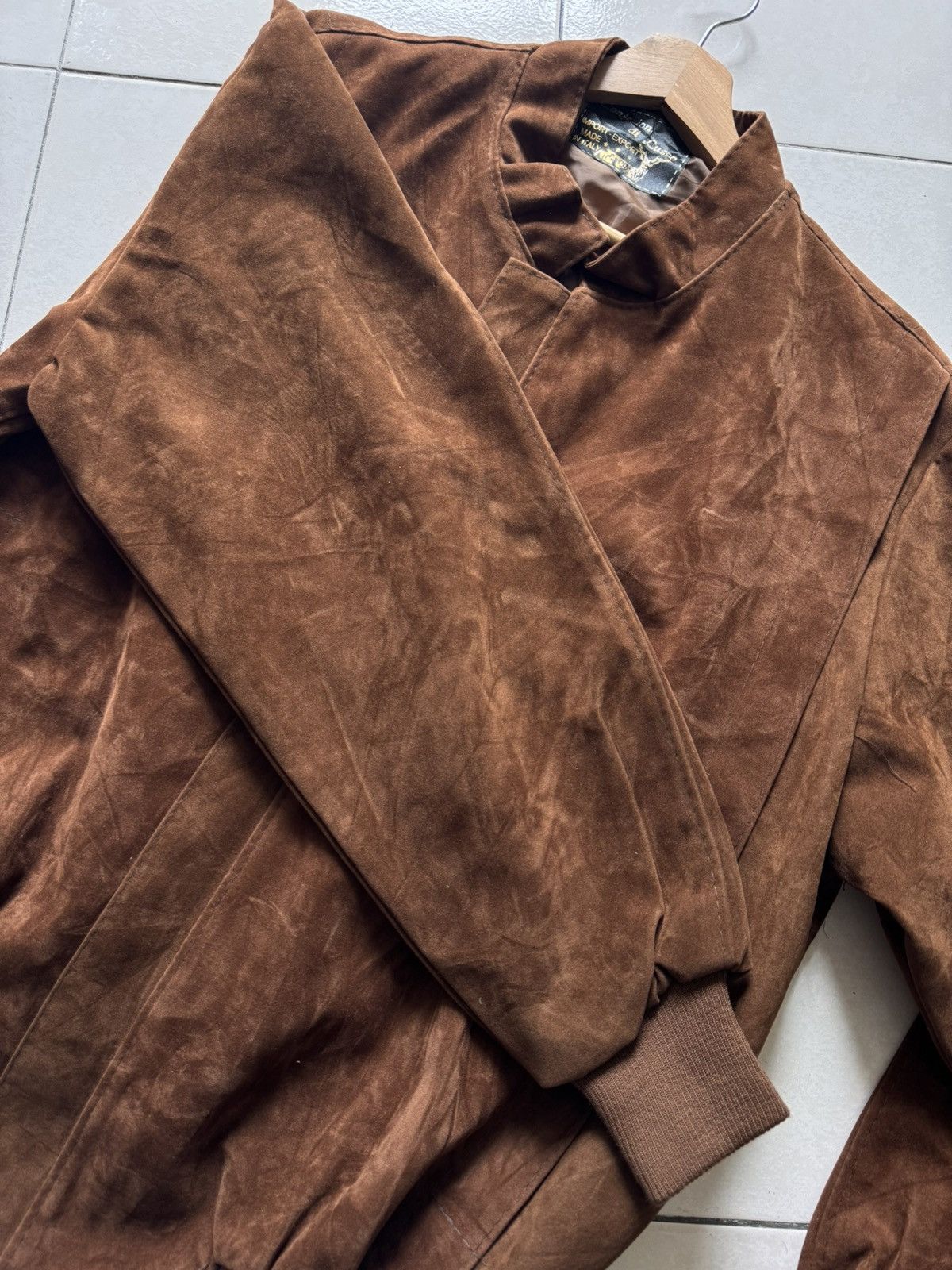 If Six Was Nine Vintage 70/80s Confezioni di lusso suede jacket Size US L / EU 52-54 / 3 - 10 Thumbnail