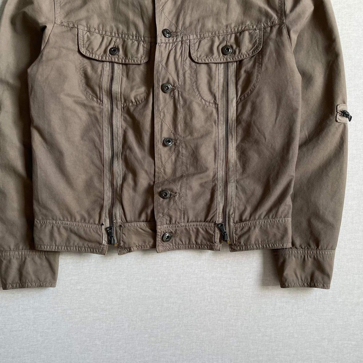 A/W 2003 Dolce Gabbana Multi Zip Trucker Jacket