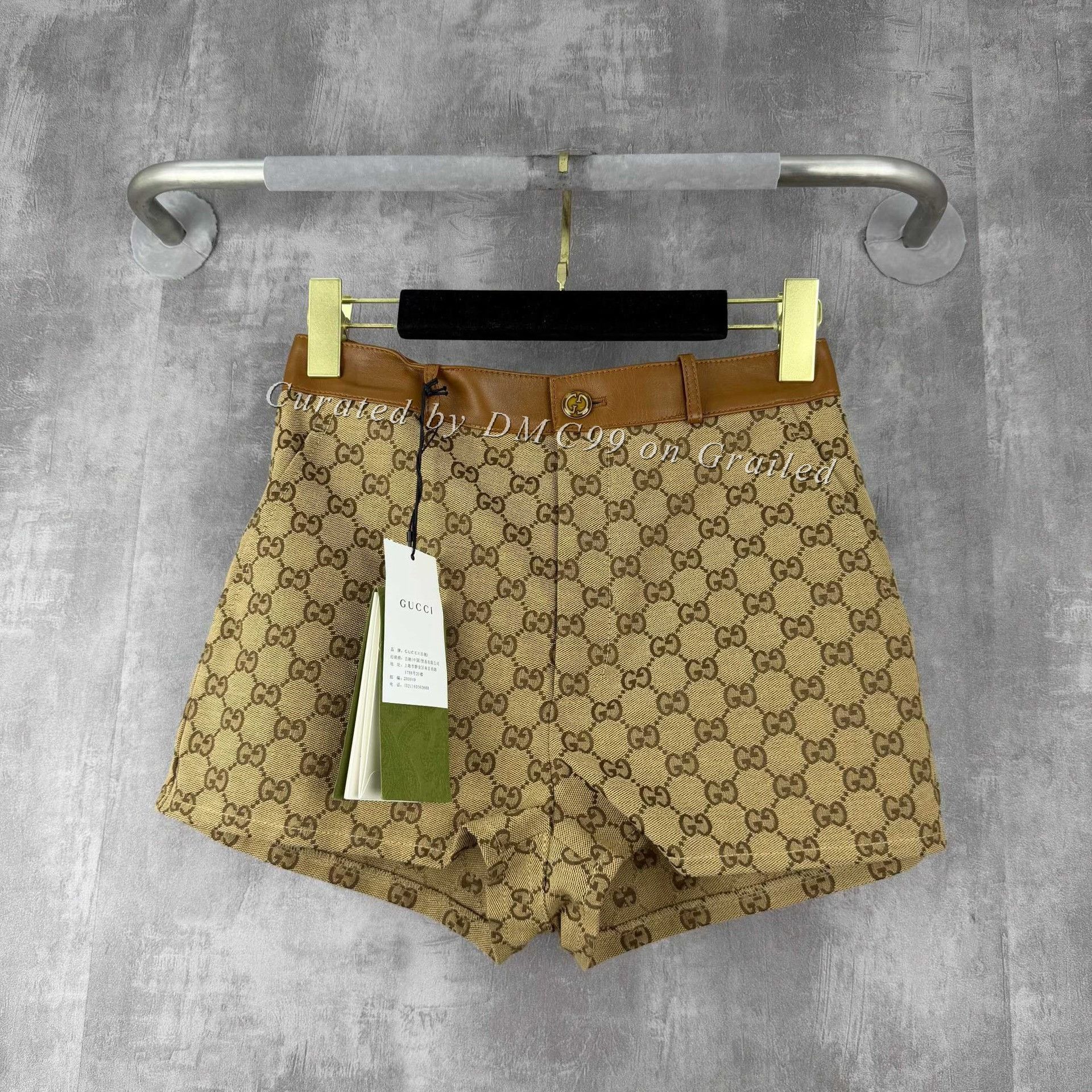 Gucci Gucci GG Monogram Sheepskin Denim Shorts Size 36" / US 14 / IT 50 - 1 Thumbnail