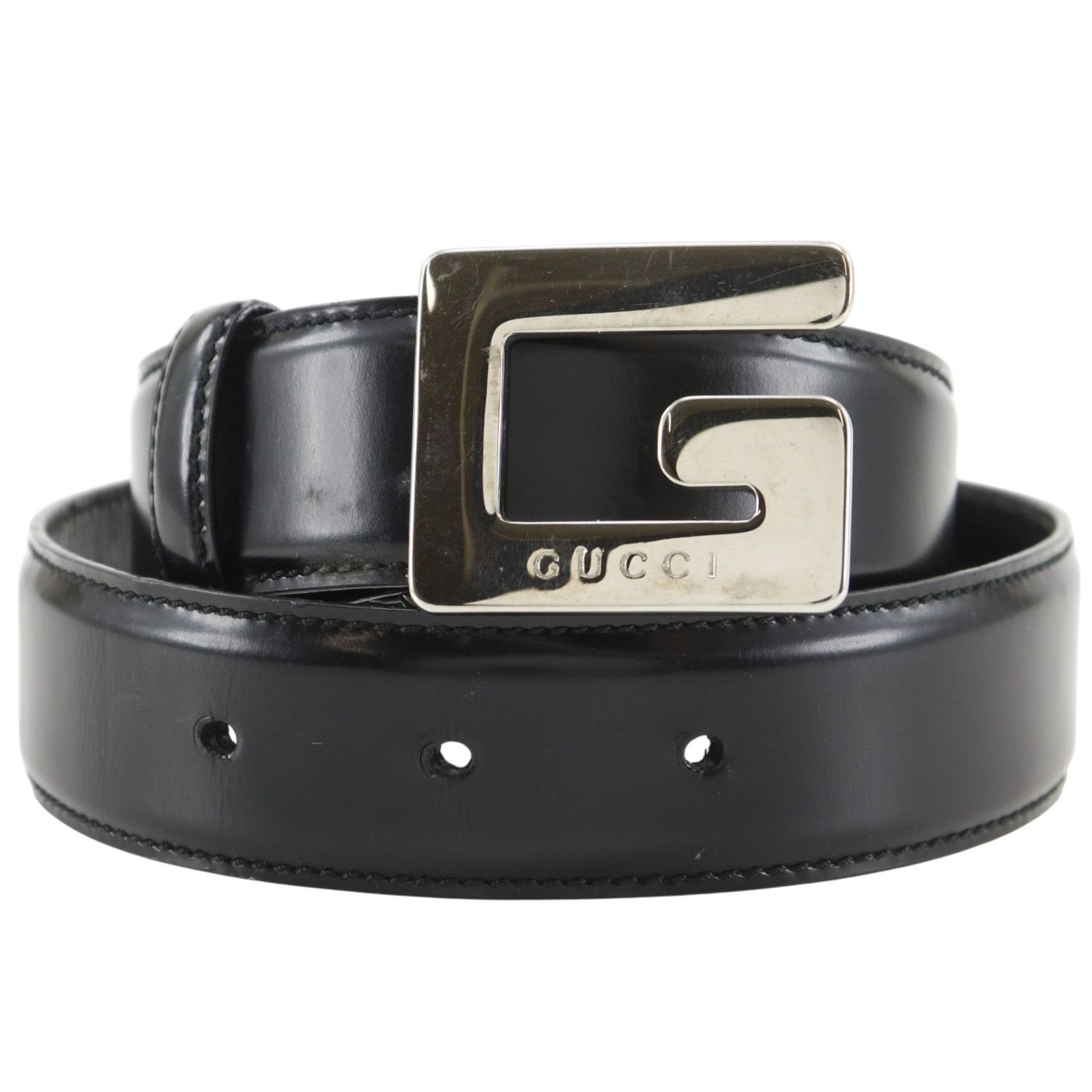 Gucci Gucci Belt Size: 65 26 036 519 0956 Black Leather  display picture 1