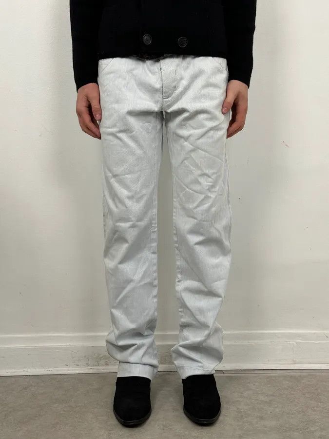Dolce & Gabbana 2000s Dolce & Gabbana Washed White Denim Jeans Size US 34 / EU 50 - 1 Thumbnail