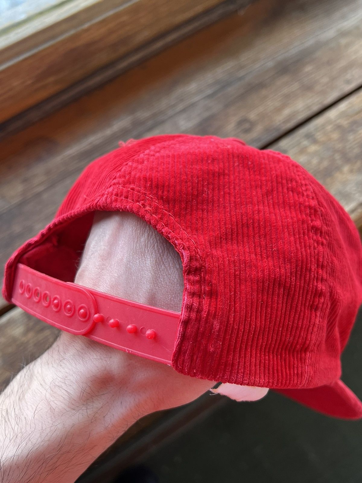 Vintage Vintage Headwear Cap Ficher Skis Red Corduroy Hat Size ONE SIZE - 8 Thumbnail