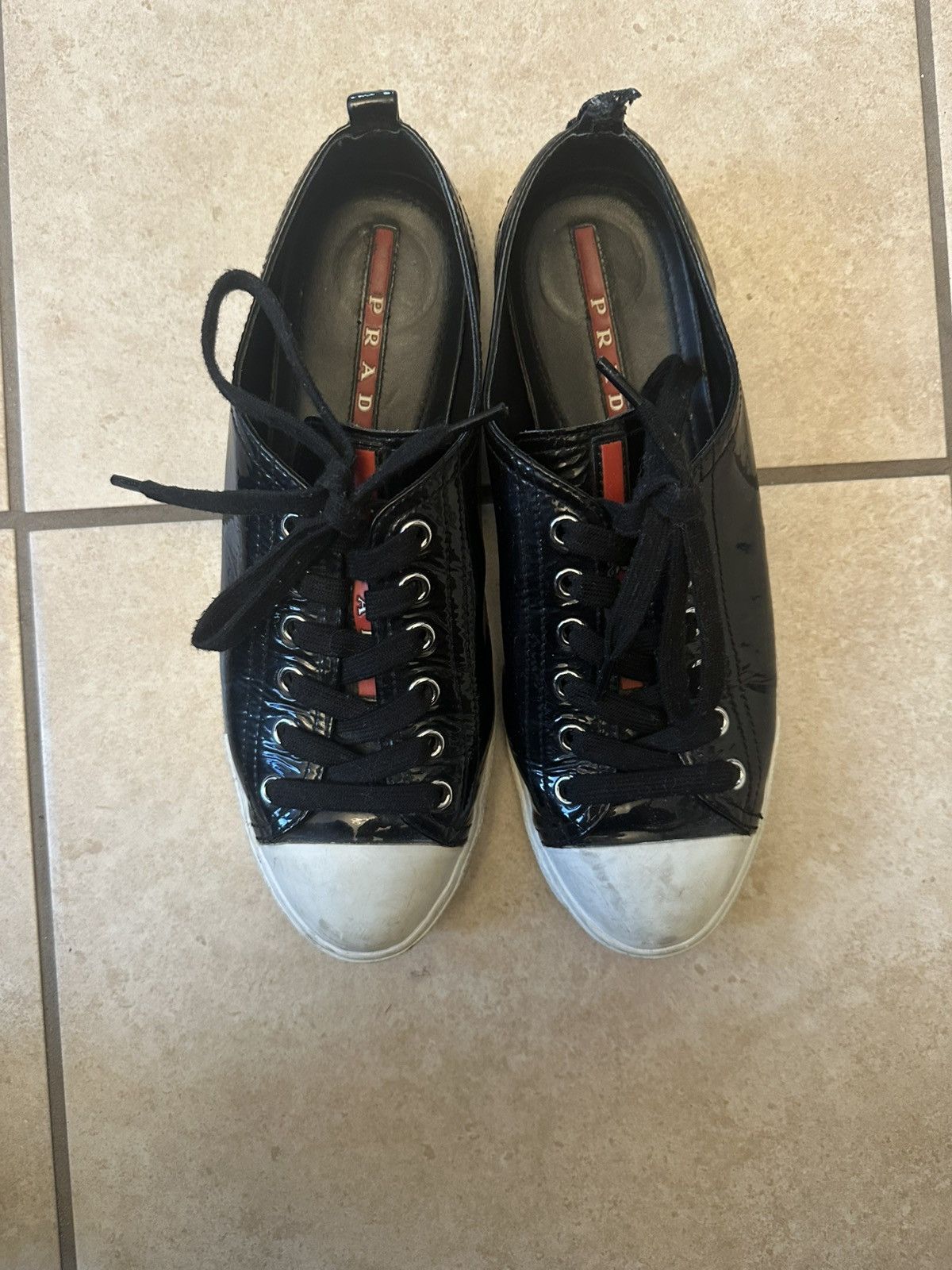 Prada Prada America’s Cup Patent Leather Sneakers - Size 7.5W Size US 7.5 / EU 40-41 - 1 Thumbnail