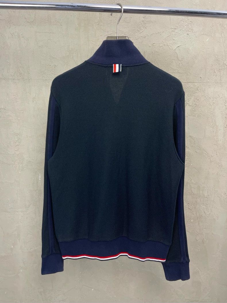 Thom Browne Thom browne Tibetan green oblique stripe zipper baseball ja Size US L / EU 52-54 / 3 - 3 Thumbnail