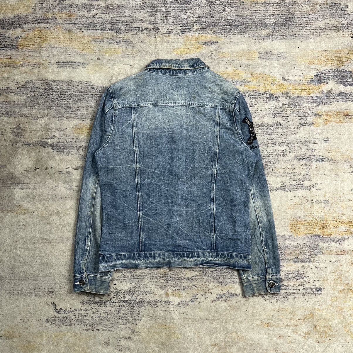 If Six Was Nine × Le Grande Bleu (L.G.B.) × Roen Rat Roen mud wash denim jacket vkei style Size US L / EU 52-54 / 3 - 3 Thumbnail