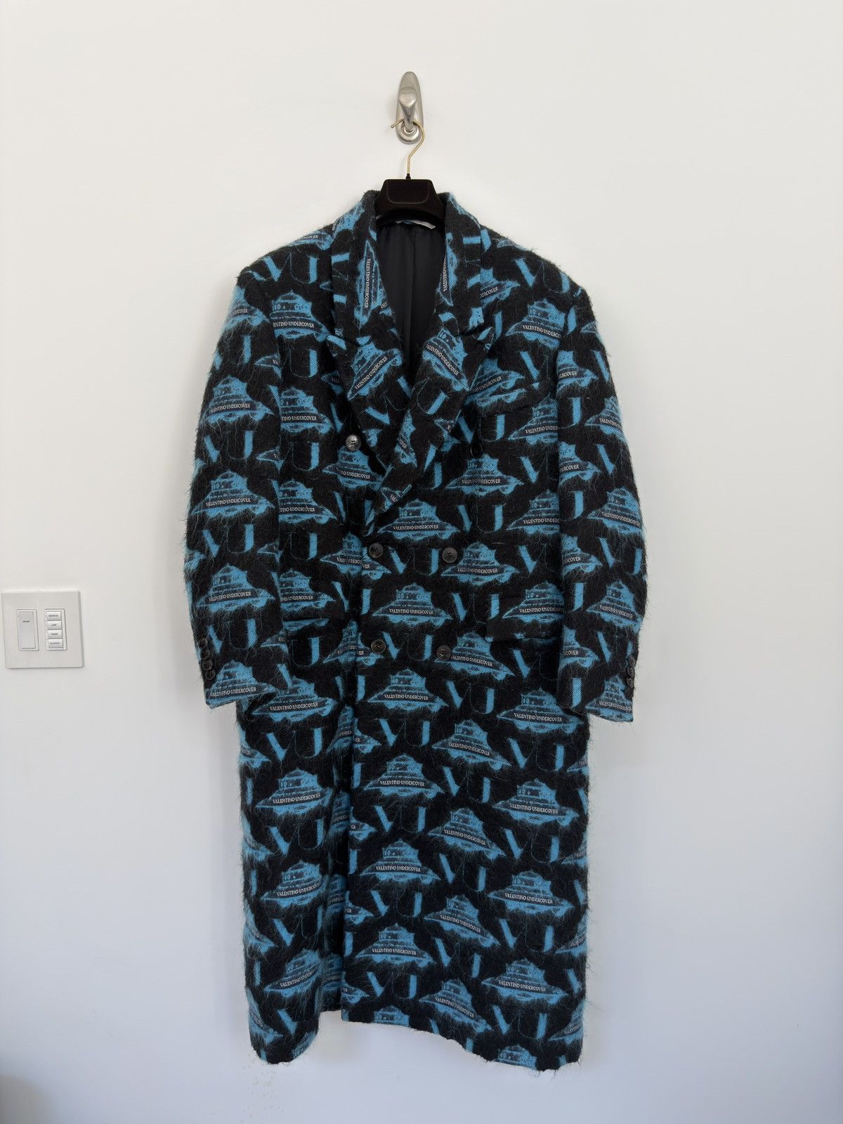 Undercover × Valentino Mohair Double-Breasted UFO Long Coat Size US M / EU 48-50 / 2 - 1 Thumbnail
