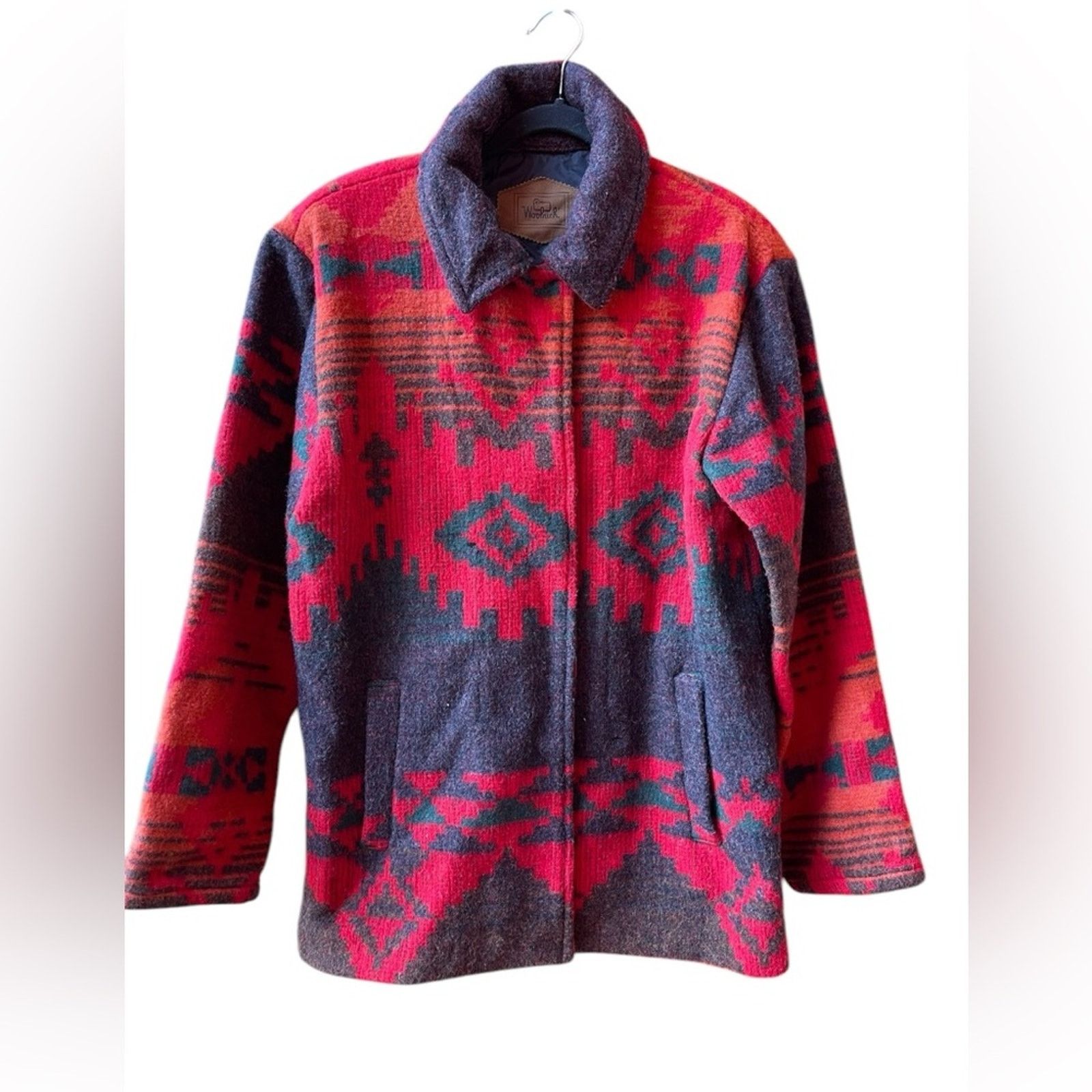 Other Vintage Woolrich Wool Blend Aztec Southwest Chore Jacket S Size S / US 4 / IT 40 - 1 Thumbnail