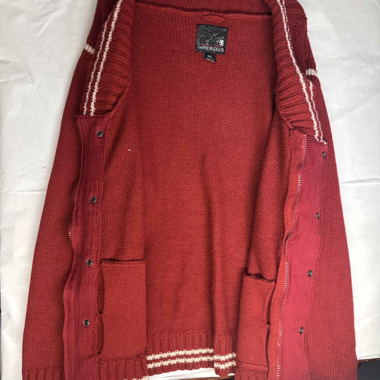 & Other Stories Imperious Trading Red and White Cardigan size 2XL Christmas Size US XXL / EU 58 / 5 - 9 Thumbnail