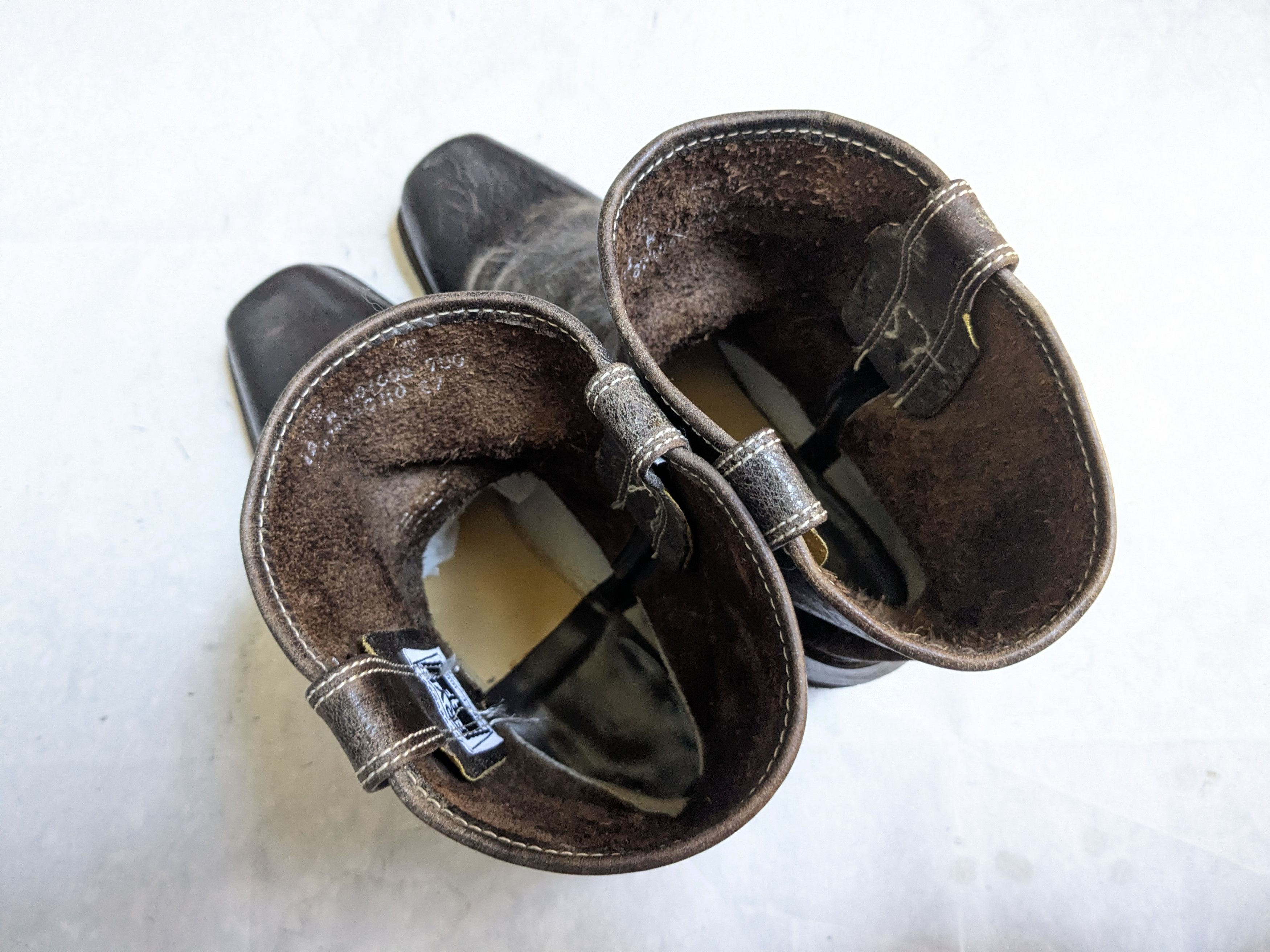 Frye Frye Harness Boots Brown Leather 12 M USA Buckle Strap Size US 12 / EU 45 - 16 Thumbnail