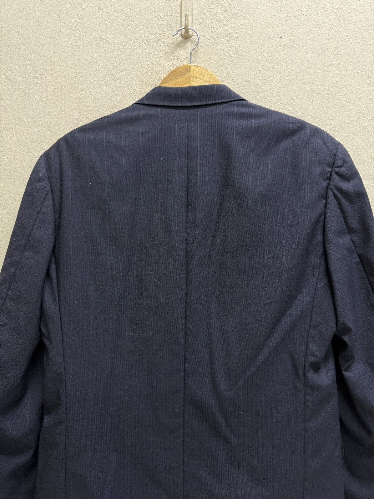 Yohji Yamamoto A.A.R Yohji Yamamoto Durban Dark Blue Stripe Blazzer Size US M / EU 48-50 / 2 - 25 Thumbnail