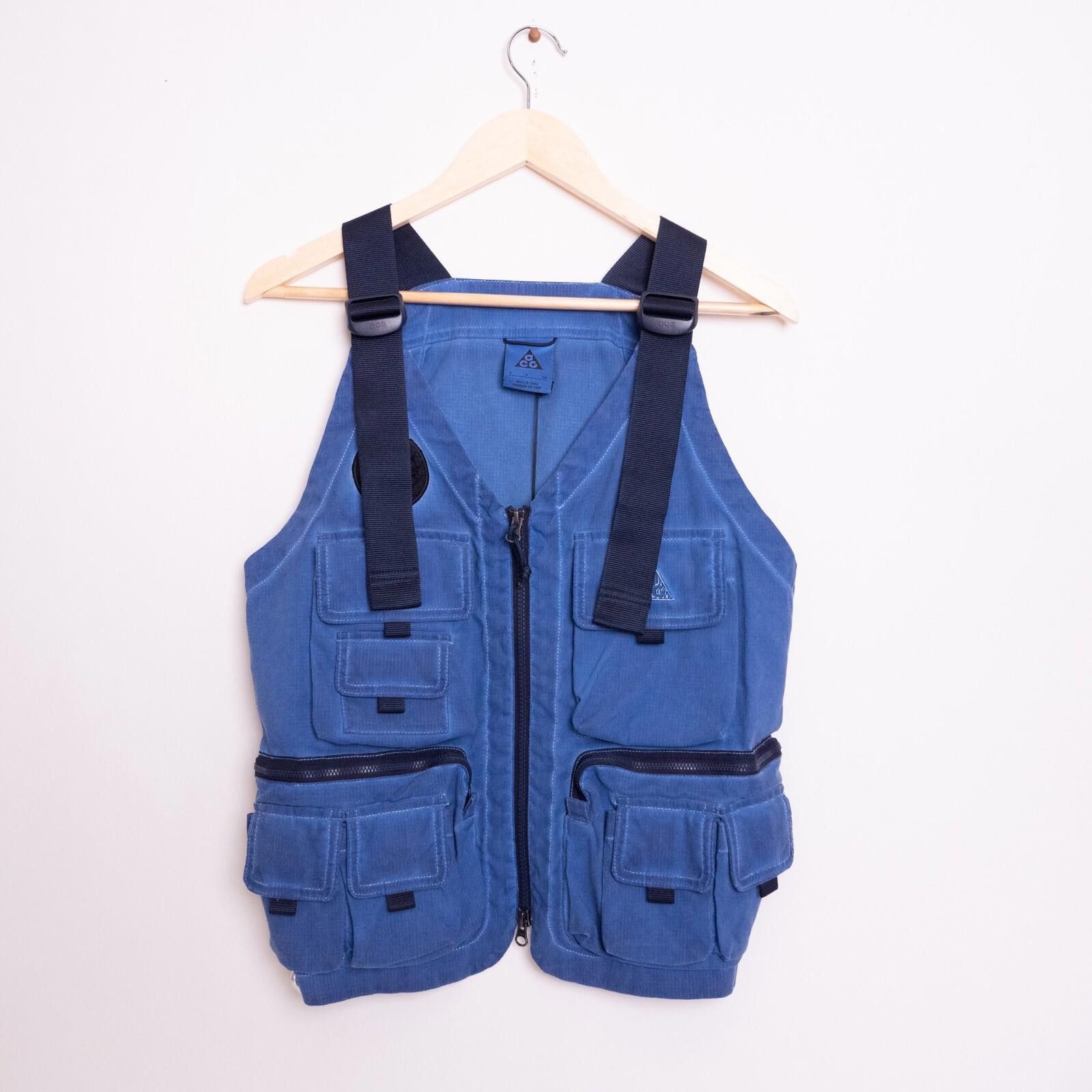Nike ACG Nike ACG Watchman Peak Blue Utility Pocket Vest Small NEW Size US S / EU 44-46 / 1 - 1 Thumbnail