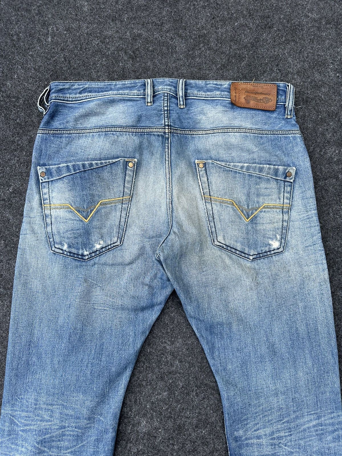 Diesel Diesel Krooley Regular Slim Distressed Denim 32x32 D36 Size US 32 / EU 48 - 3 Thumbnail