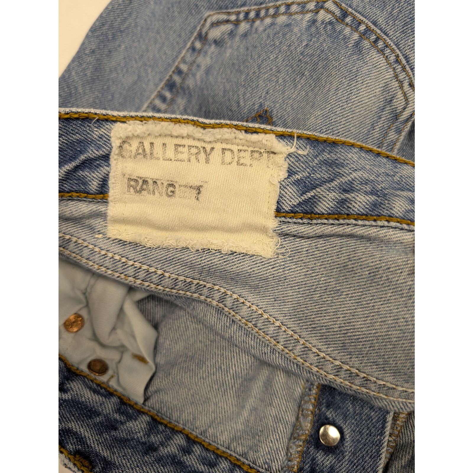 Gallery Dept. o1rshd1 Ranger Dept Cut Denim Jean in Blue Size US 33 - 18 Thumbnail