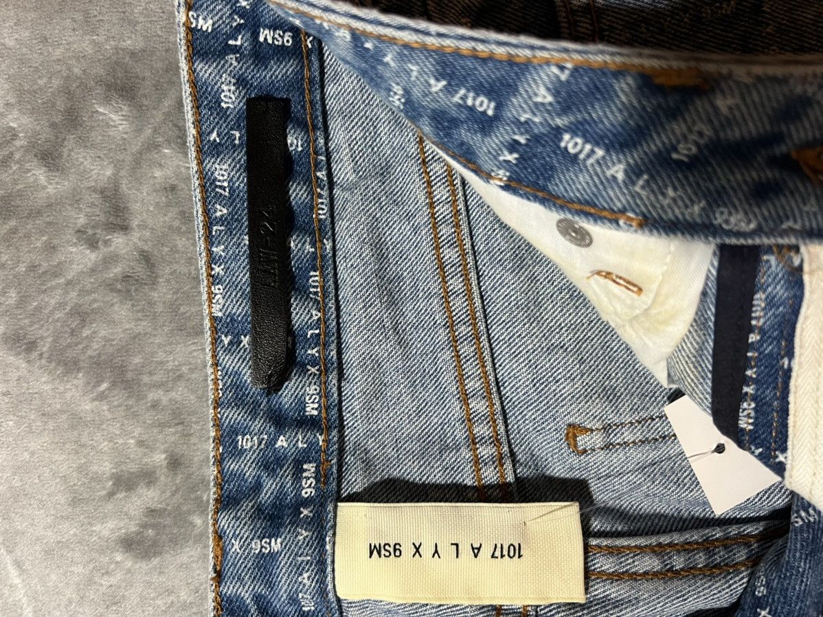 1017 ALYX 9SM ALYX All over Logo Monogram Jeans Size 24" / US 00 / IT 34 - 3 Thumbnail