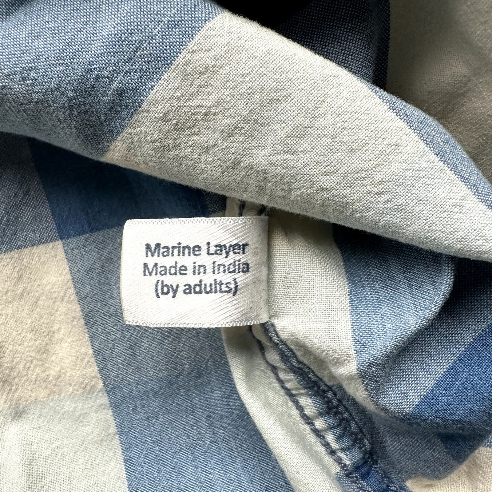 Marine Layer Marine Layer Stockton Blue Plaid Mens M Marge Button Shirt Size US M / EU 48-50 / 2 - 7 Thumbnail