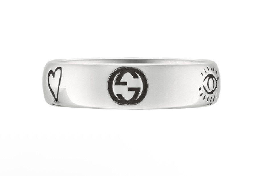 Gucci Gucci Blind for Love Ring Silver Ag 925 455247 Size ONE SIZE - 3 Thumbnail