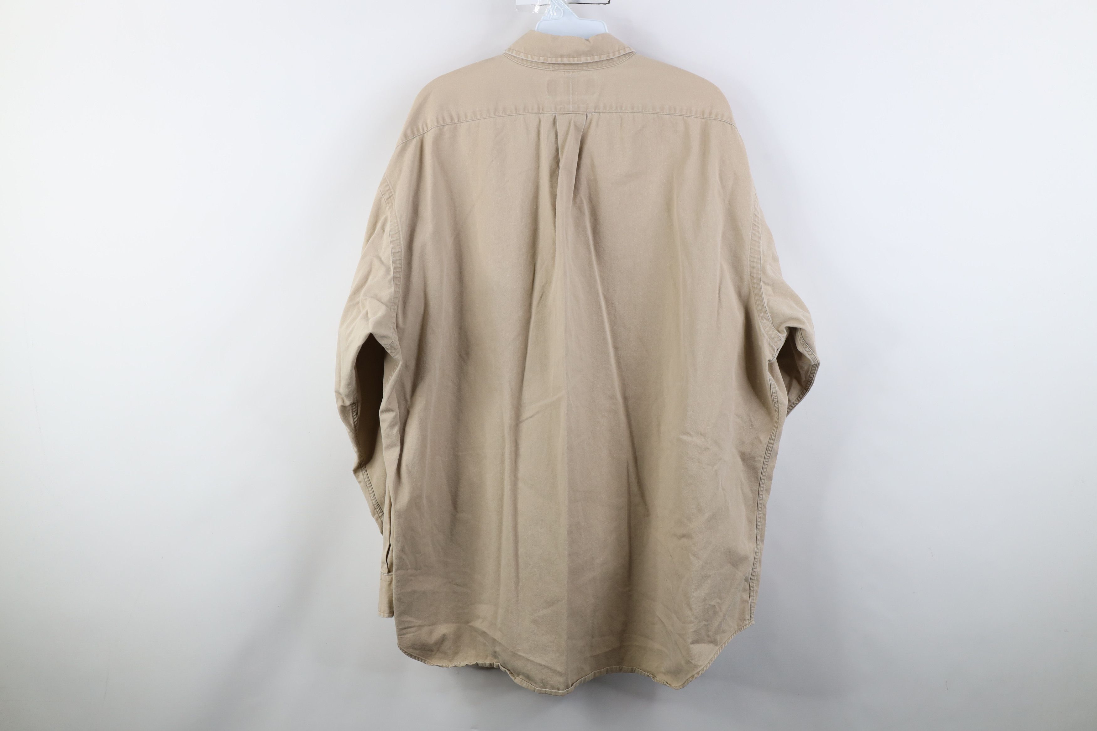 Polo Ralph Lauren Vintage 90s Ralph Lauren Collared Button Down Shirt Beige Size US XL / EU 56 / 4 - 13 Thumbnail