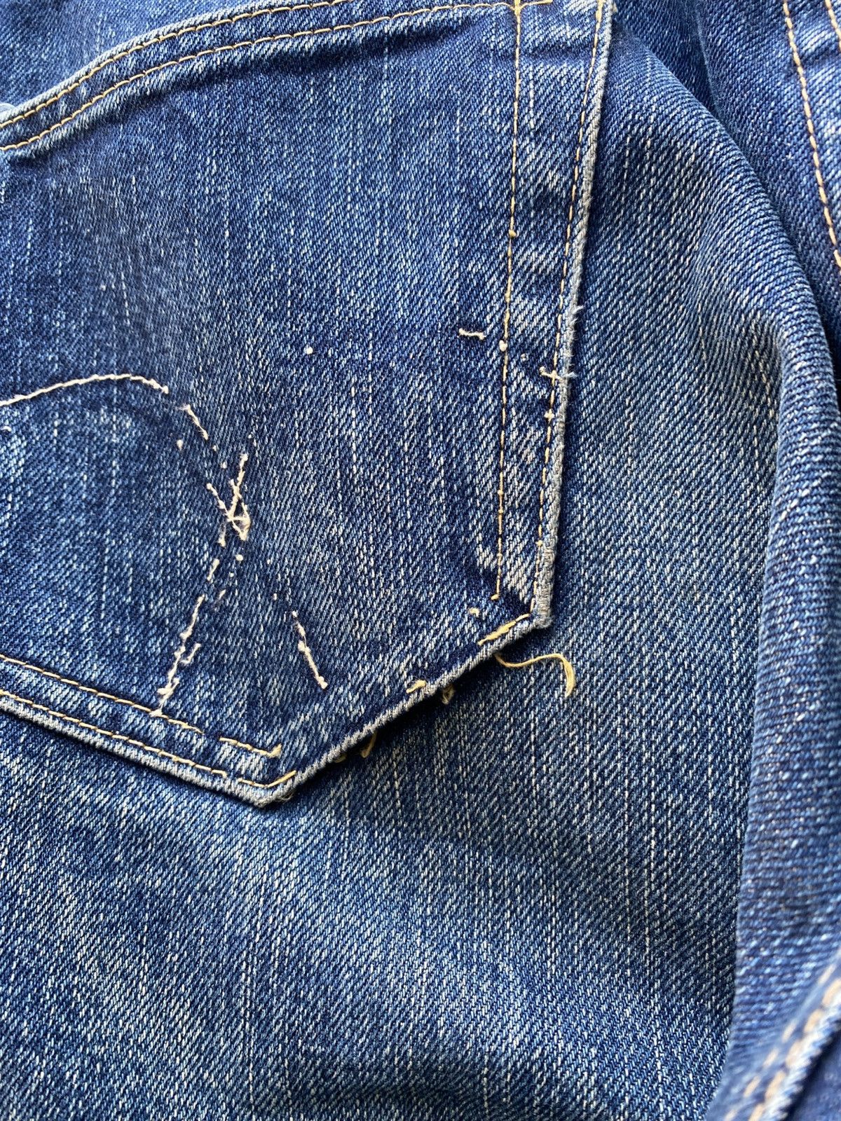 Vintage W30x34.5 redline silverstone denime made in JAPAN Size US 30 / EU 46 - 4 Thumbnail