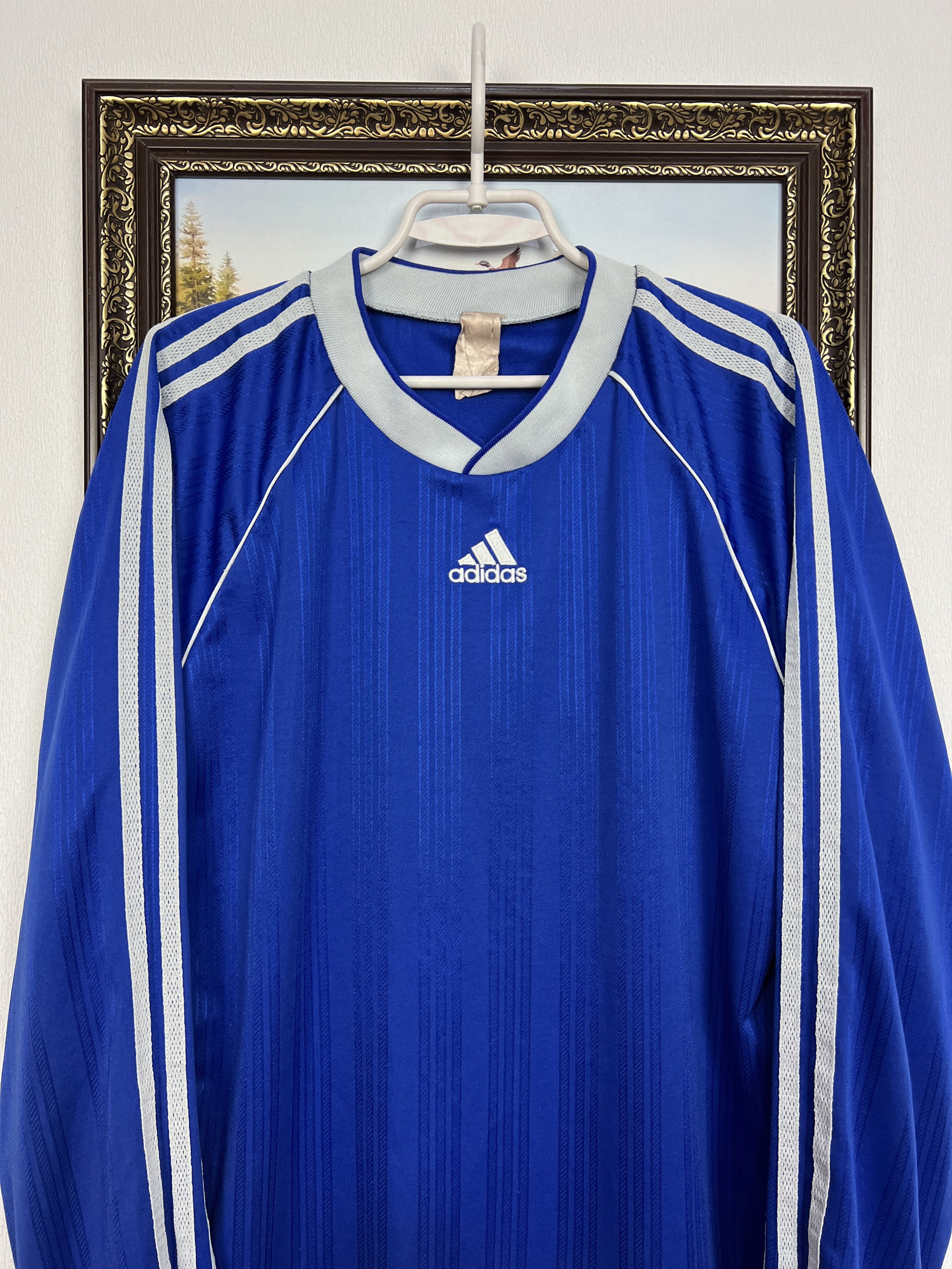 Adidas Vintage Football Template Long Sleeve Shirt Jersey Trikot Size US L / EU 52-54 / 3 - 2 Thumbnail