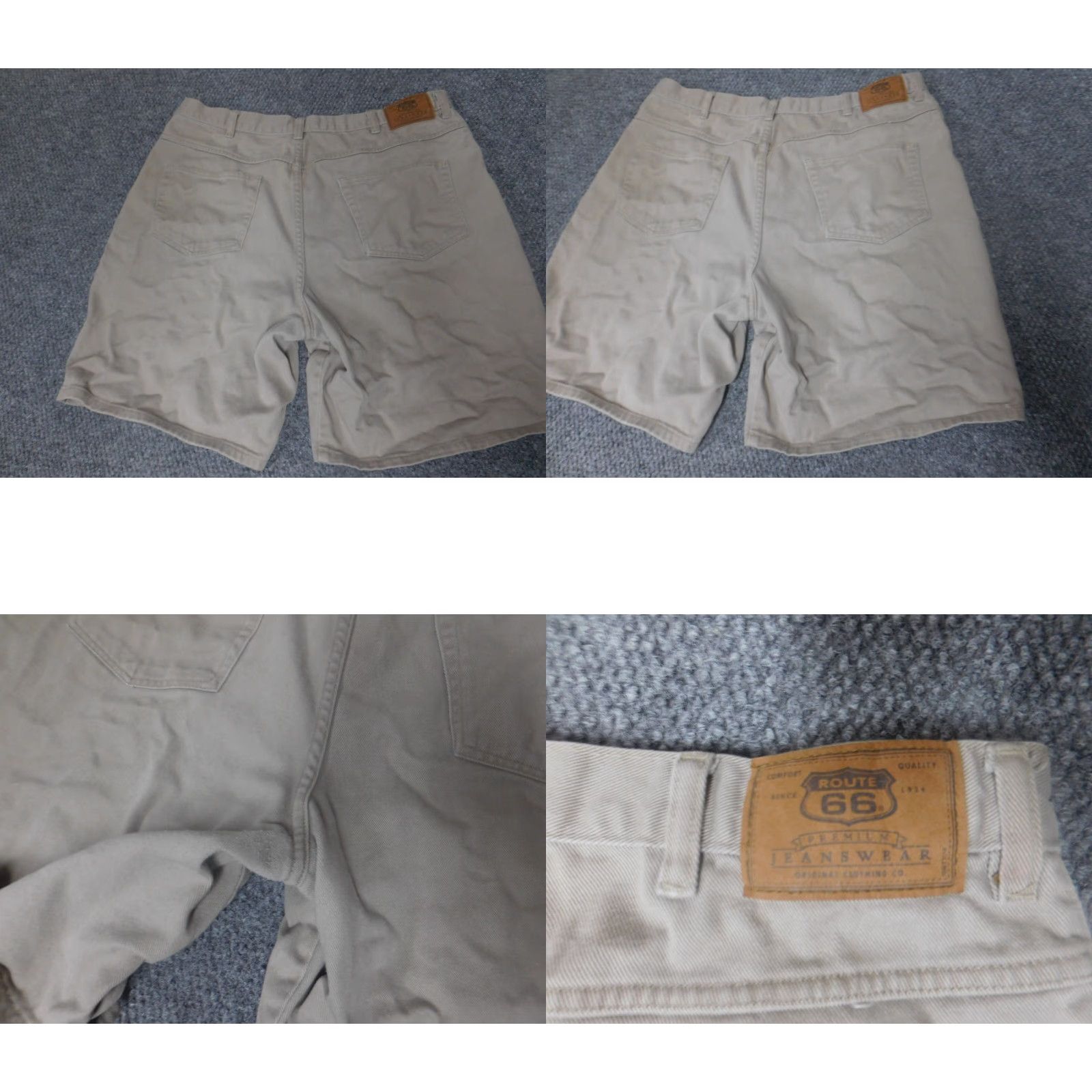 Route 66 Route 66 Mens shorts 40 beige denim relaxed fit Chino Logo Casual Boys Mens? Size US 40 / EU 56 - 8 Thumbnail
