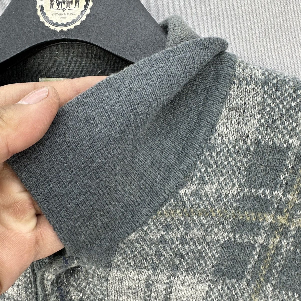 Lindbergh Vintage 80's Wool Knit Polo Shirt Tartan Check by Linbergh Size US S / EU 44-46 / 1 - 8 Thumbnail