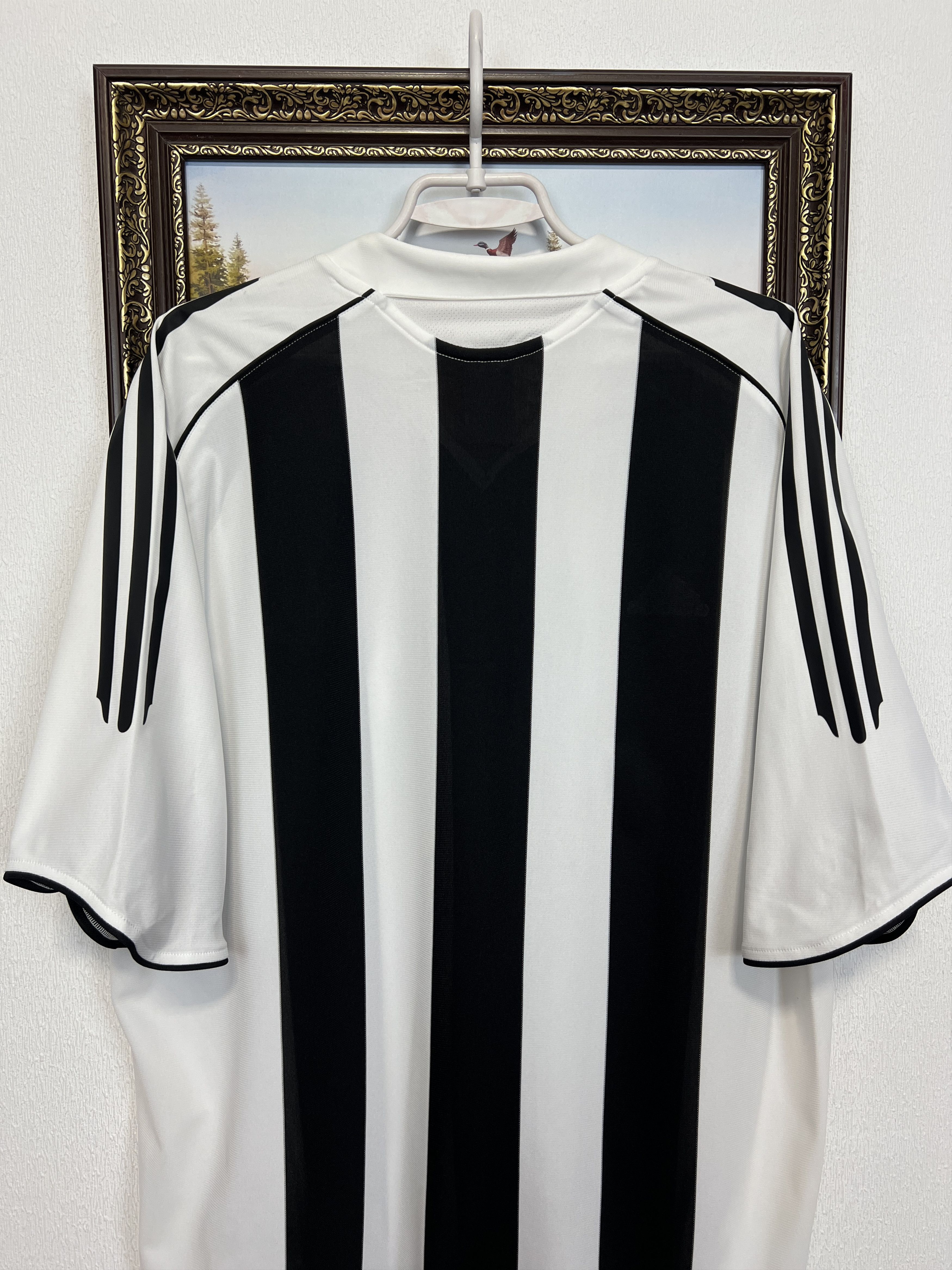 Adidas Newcastle Home football shirt 2005 Soccer Jersey Trikot Rare Size US XL / EU 56 / 4 - 9 Thumbnail