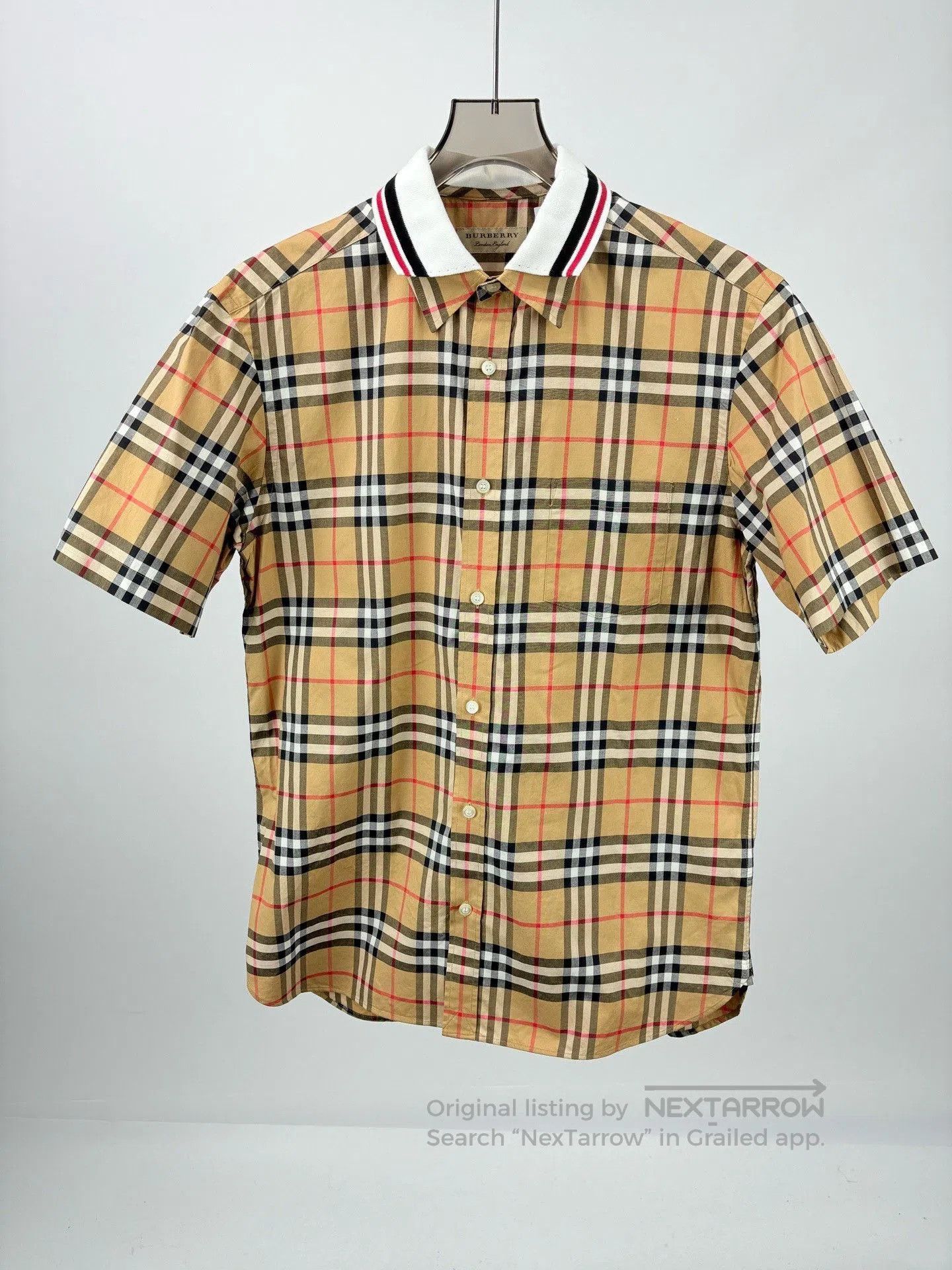 Burberry Burberry Check Double Collar Short. Size US L / EU 52-54 / 3 - 1 Thumbnail