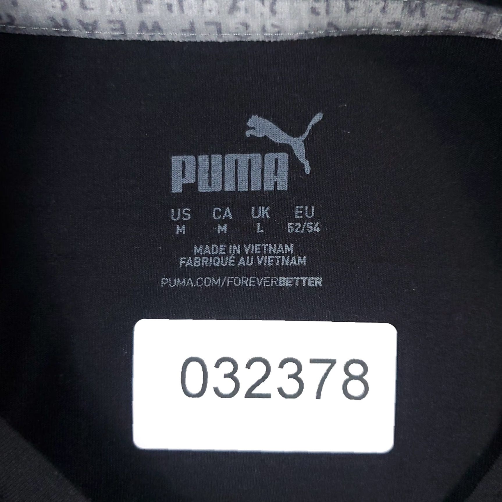 Puma PUMA T Shirt Mens M Black Logo Short Sleeve Casual Cotton Blend Knit Crew Neck Unisex Adults Size US M / EU 48-50 / 2 - 6 Thumbnail