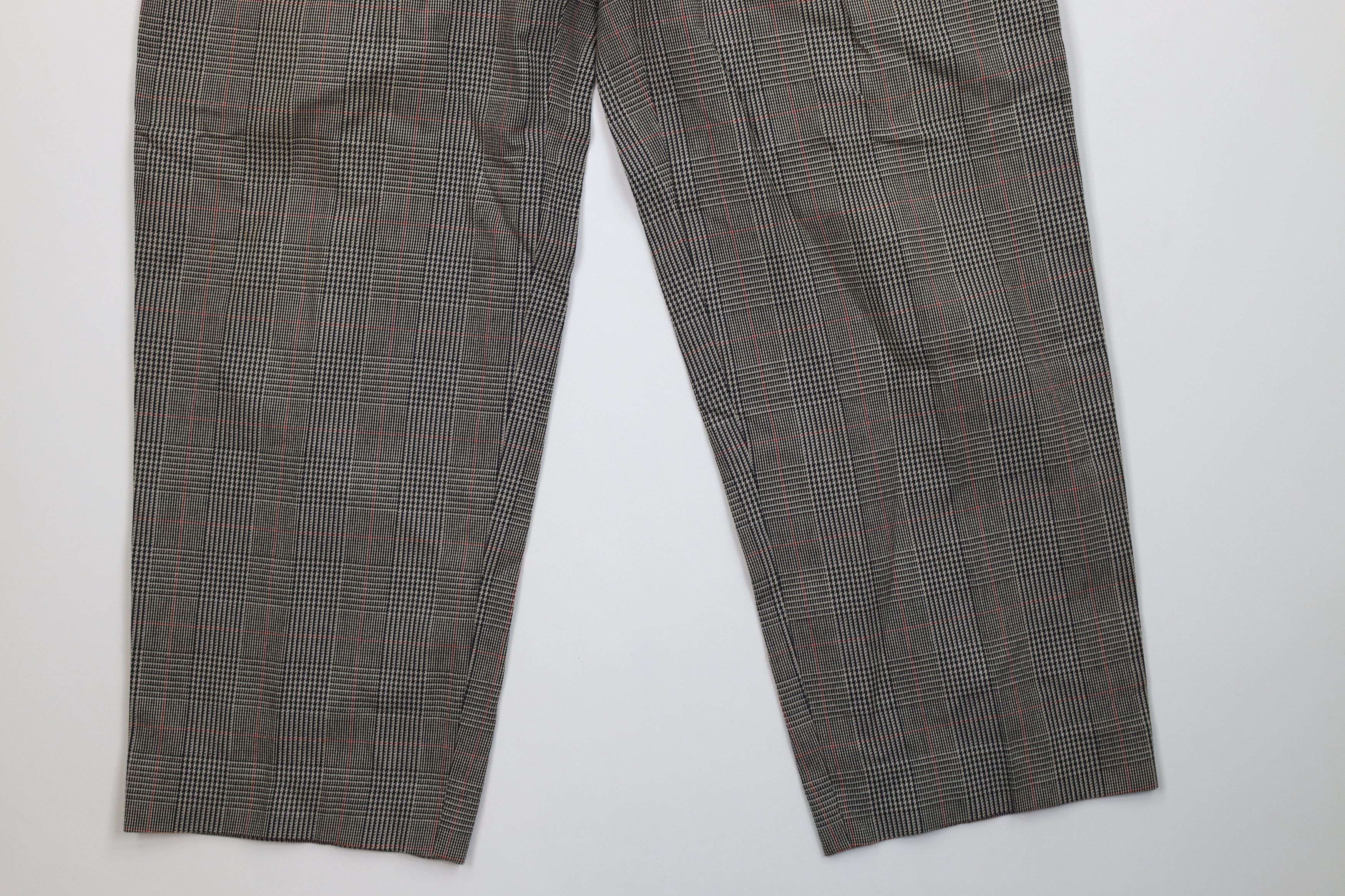 Tommy Hilfiger Vintage 90s Tommy Hilfiger Wide Leg Chino Pants Houndstooth Size US 34 / EU 50 - 4 Thumbnail