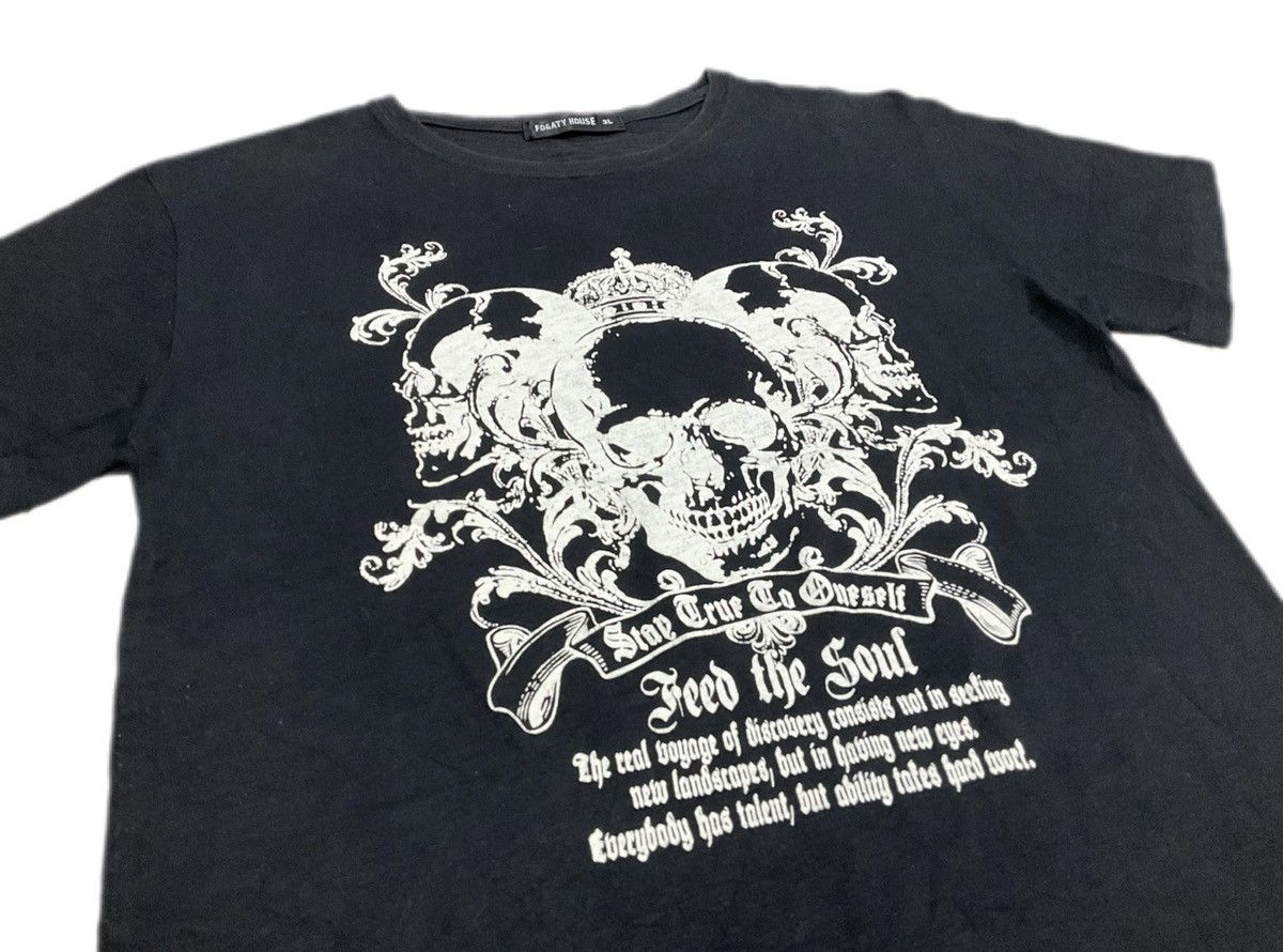 If Six Was Nine 🔥Sick Y2K Fogaty House Shirt Skull Poem Goth Punk Size US L / EU 52-54 / 3 - 1 Thumbnail
