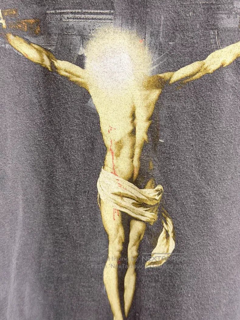 Saint Michael Saint Michael Jesus submachine gun cross long sleeve Size US XL / EU 56 / 4 - 5 Thumbnail