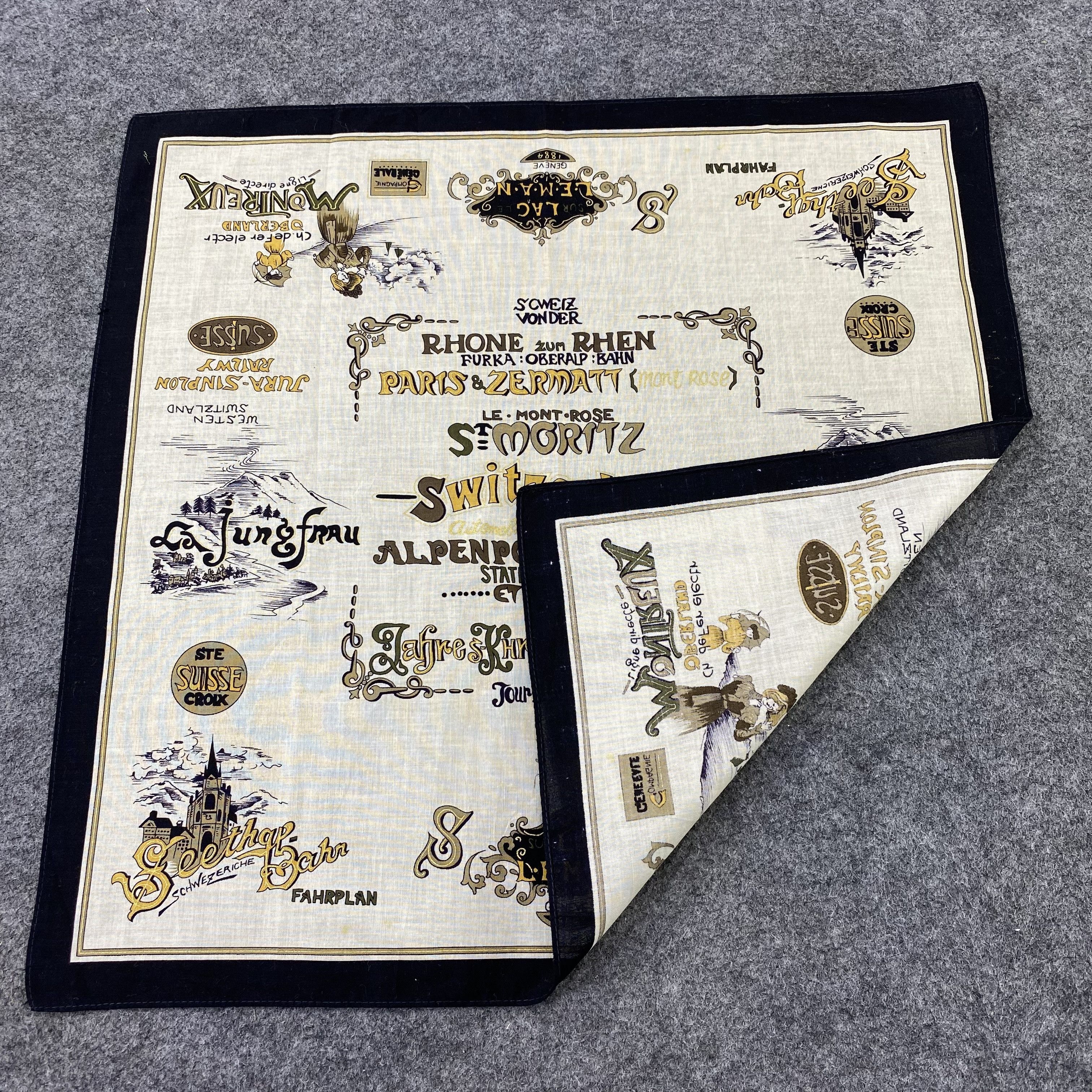 Designer Switzerland Handkerchief / Bandana / Neckerchief-B1391 Size ONE SIZE - 5 Thumbnail