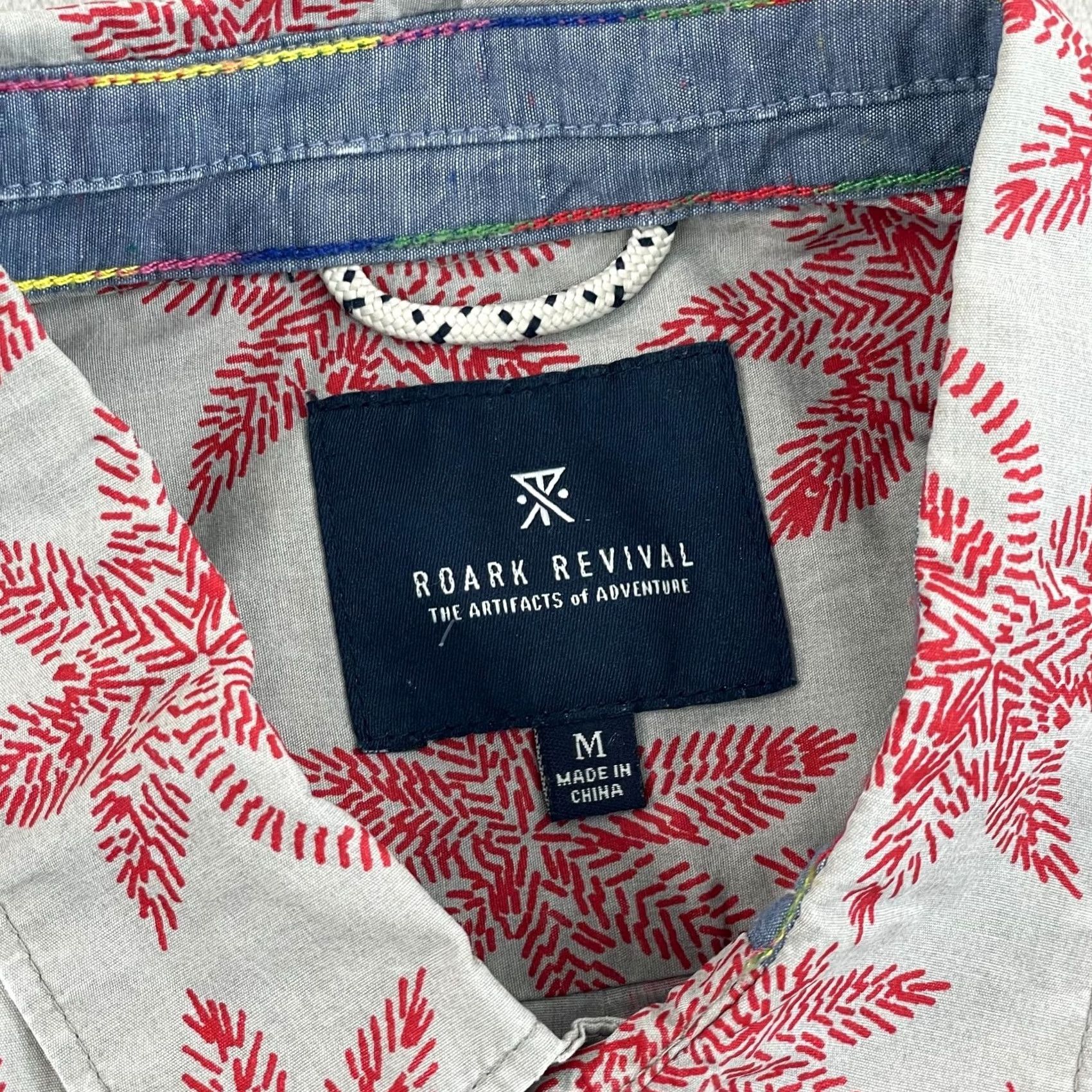 Roark Roark Revival Shirt Men M Gray Floral Short Sleeve Button-Up Hawaiian NWOT Size US M / EU 48-50 / 2 - 2 Thumbnail
