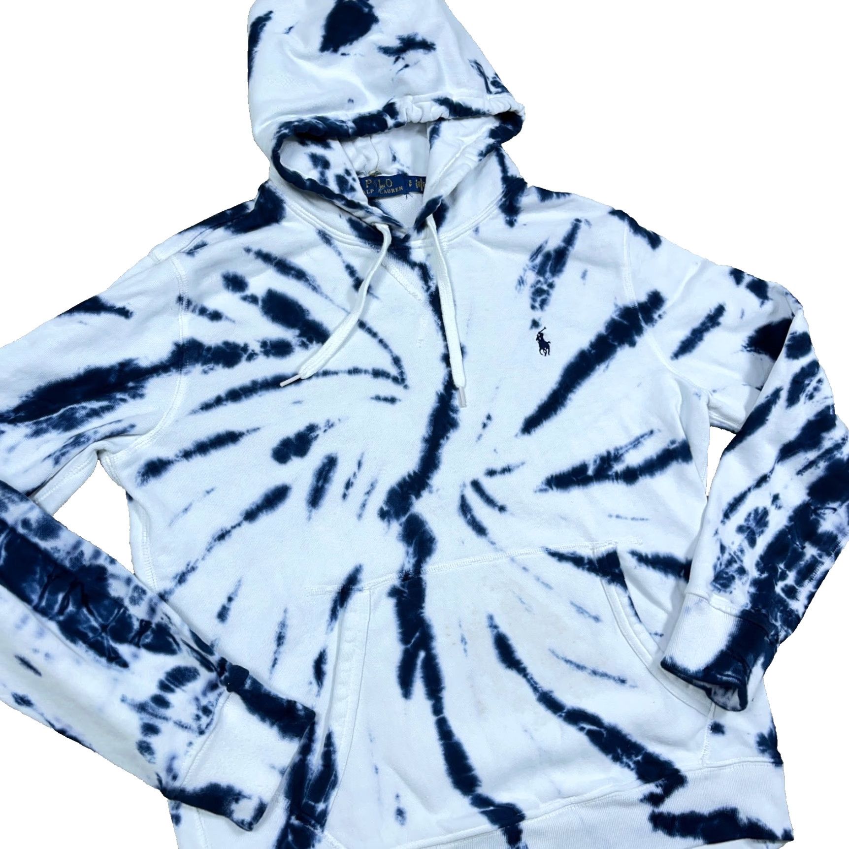 Polo Ralph Lauren Polo Ralph Lauren Hoodie Men Small Blue White Tie Dye Sweatshirt Pullover Hooded Tie-Dye Logo Embroidered Casual Size US S / EU 44-46 / 1 - 2 Thumbnail