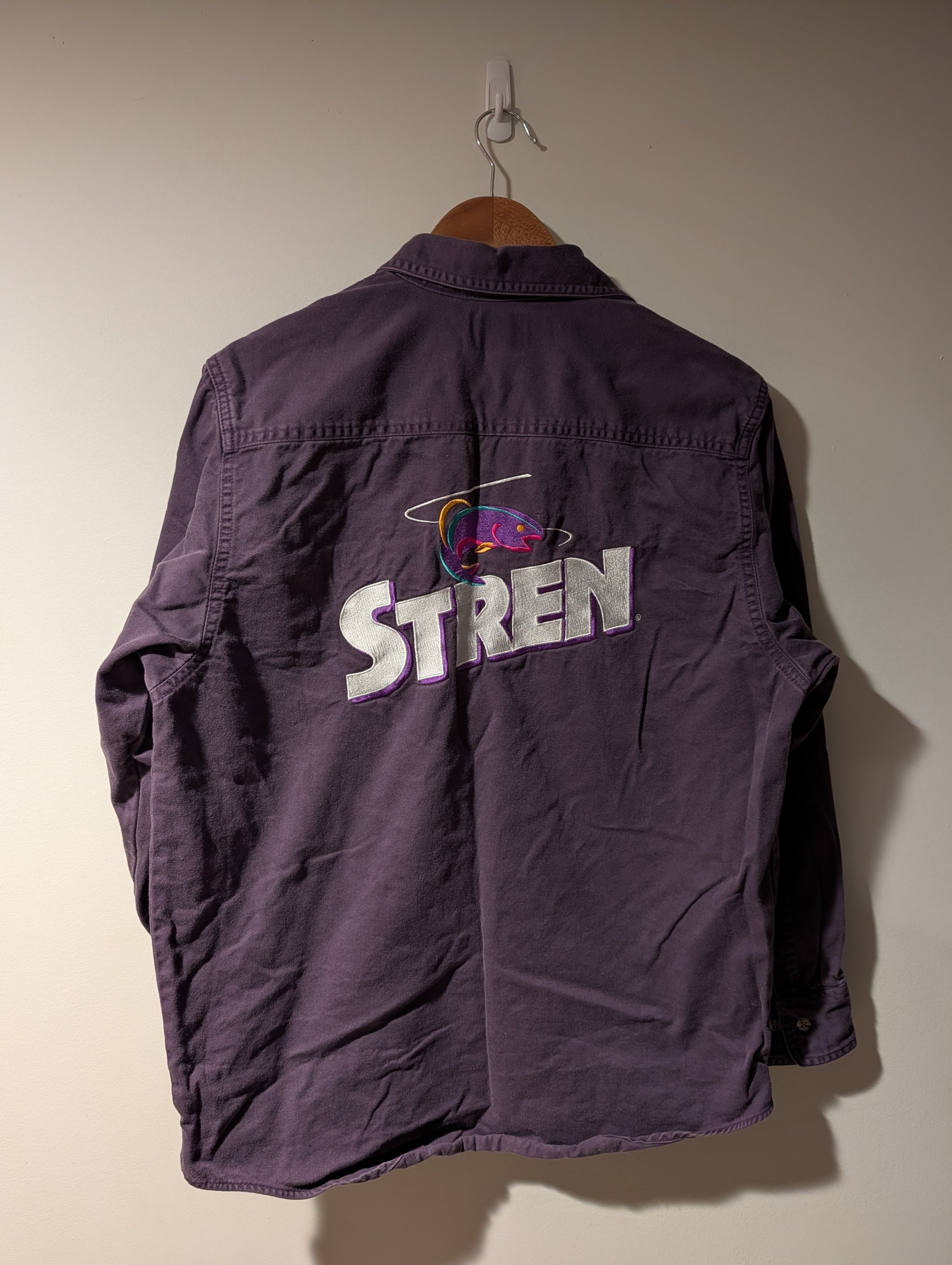 Vintage Vintage 90s Stren Sportsmaster Fishing Button Up Shirt Size US M / EU 48-50 / 2 - 1 Thumbnail