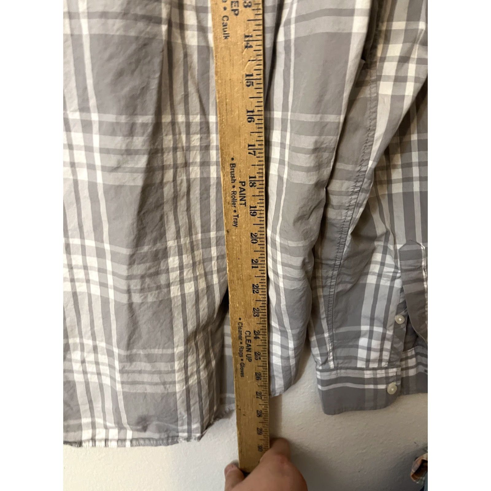 Gap Gap Button Up Shirt Mens Size S Gray Plaid Check Slim Fit Long Sleeve Solid Size US S / EU 44-46 / 1 - 4 Thumbnail